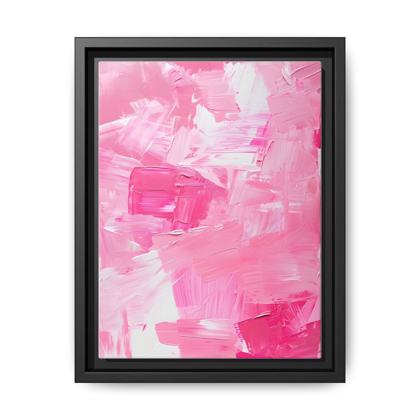 Framed Abstract Art Print, Modern Wall Decor for Home, Office, Pink Canvas, Chic Decor, Birthday Gift, Unique Artwork