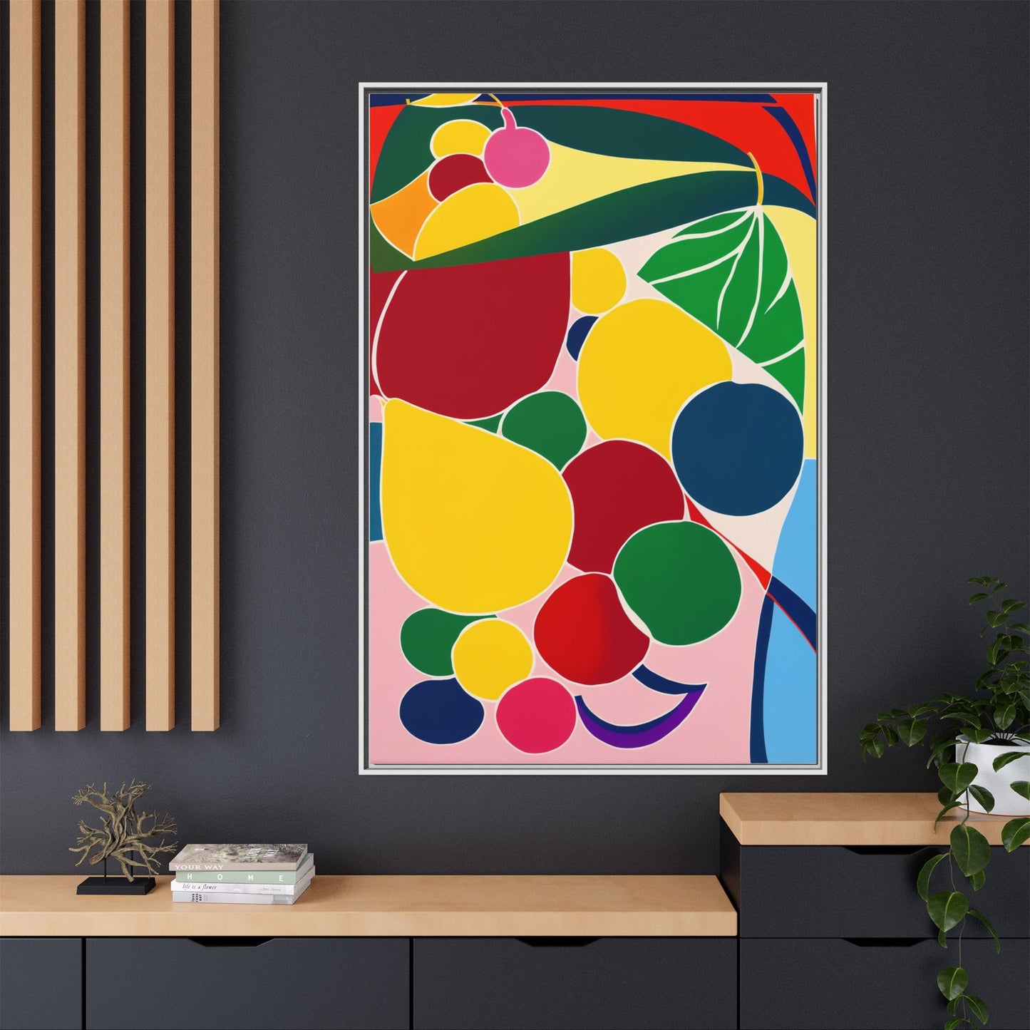 Matte Canvas, Framed (Multi-color)
