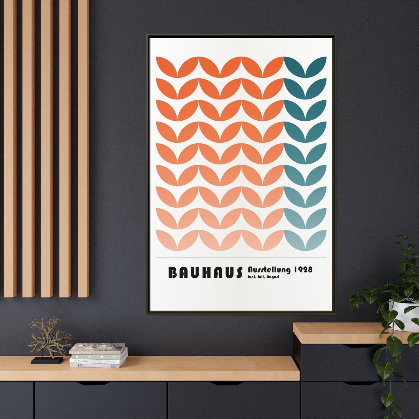 Bauhaus Art Print - Framed Matte Canvas Wall Decor