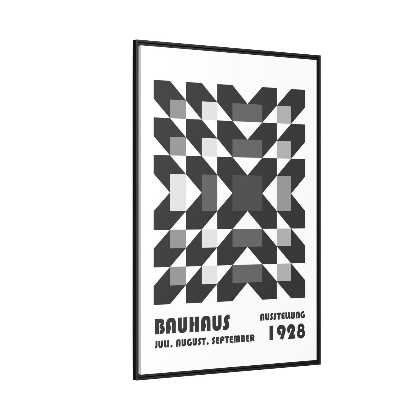 Bauhaus Abstract Framed Canvas Art - Modern Wall Decor for Design Lovers