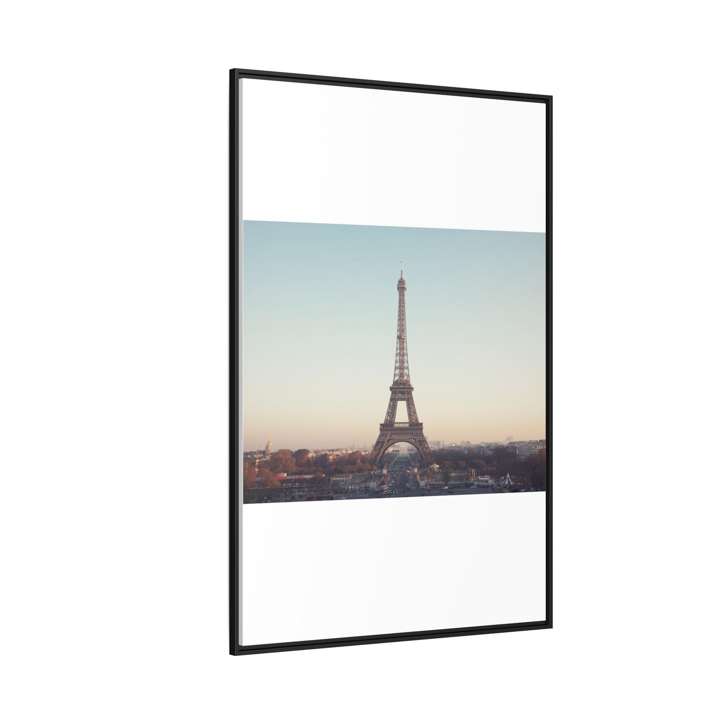 Eiffel Tower Matte Canvas Print - Framed Art for Paris Lovers