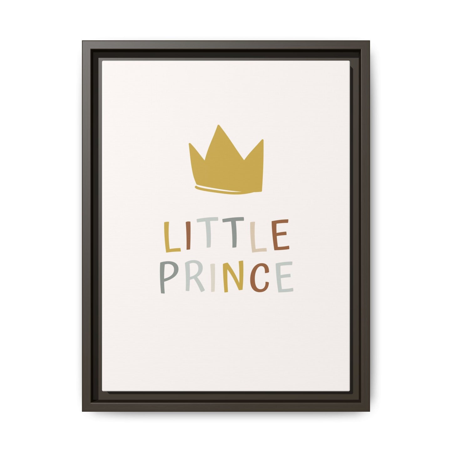 Framed Canvas Art Print, Little Prince Wall Decor, Kids Room Decoration, Nursery Art, Gift for Baby Shower, Toddler Room Aesthetic