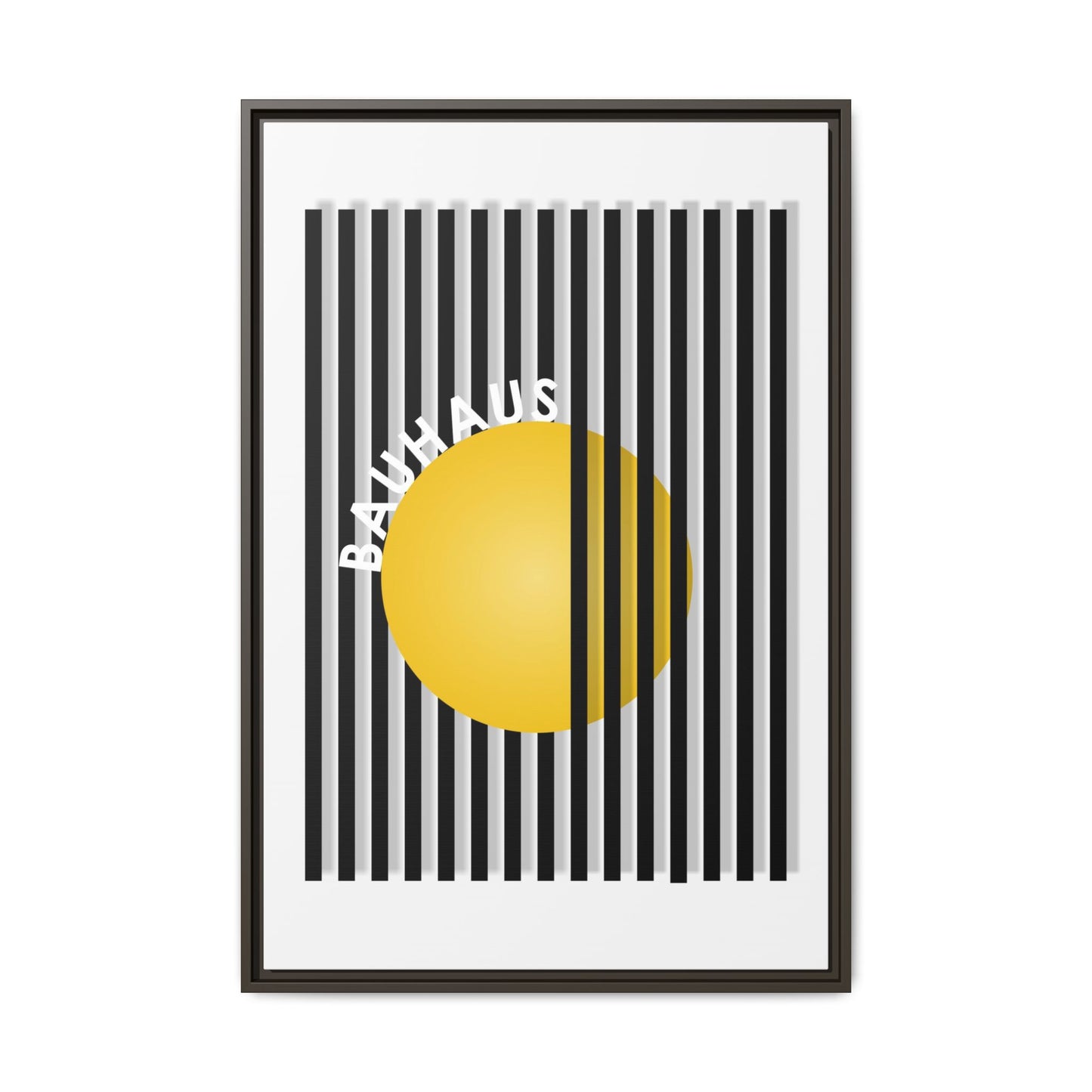 Bauhaus Art Canvas Framed Print - Modern Multi-color Wall Decor