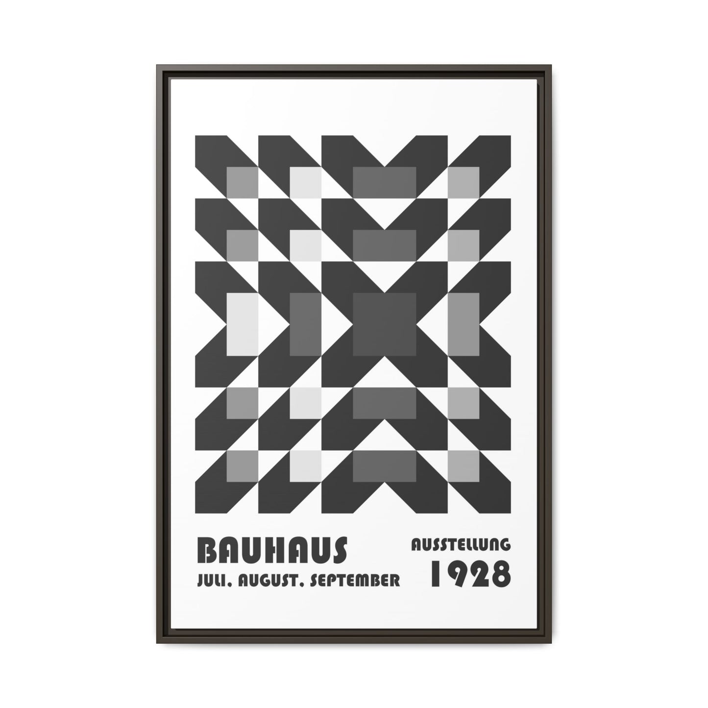 Bauhaus Abstract Framed Canvas Art - Modern Wall Decor for Design Lovers