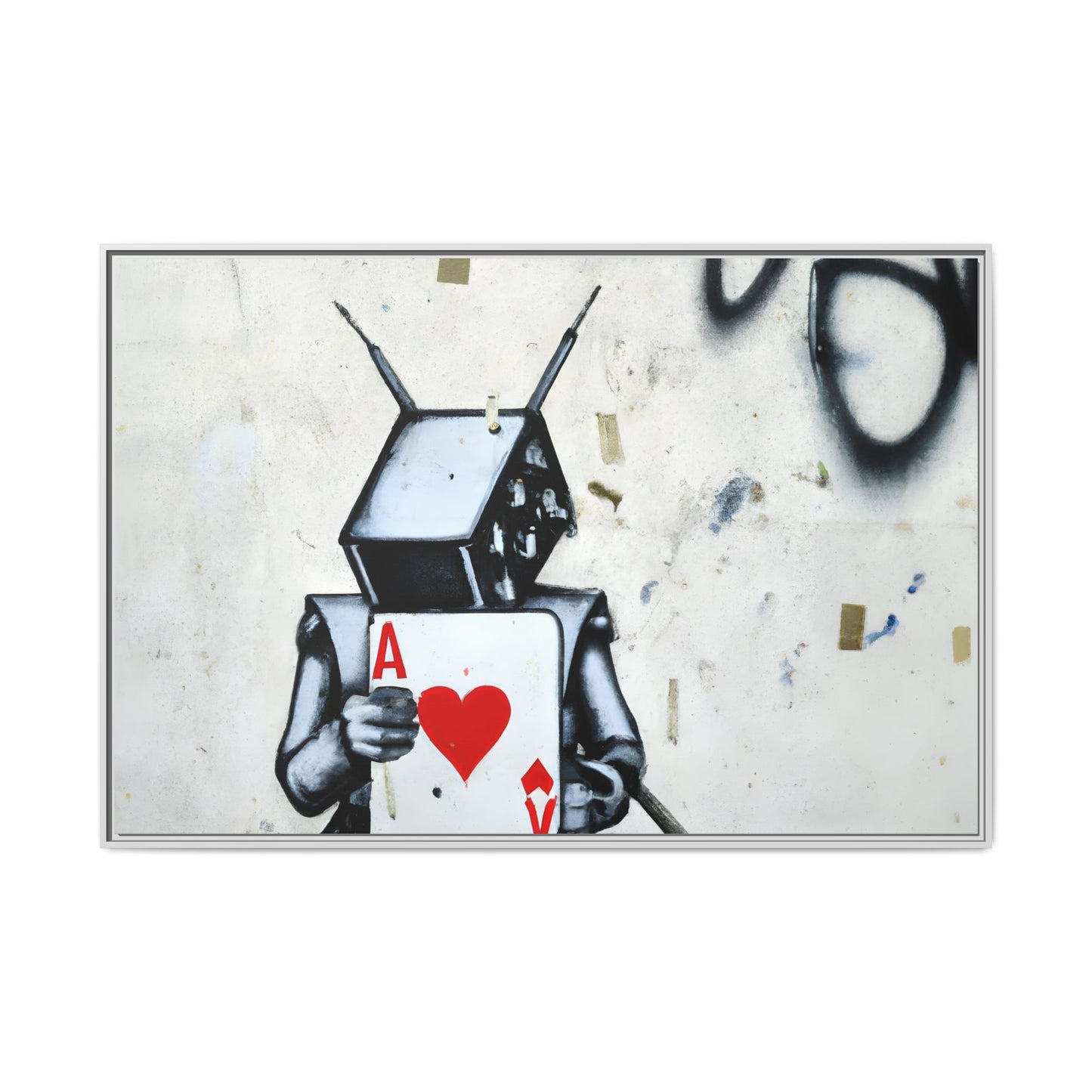 Urban Robot Framed Canvas Art - A♥V Design for Modern Spaces