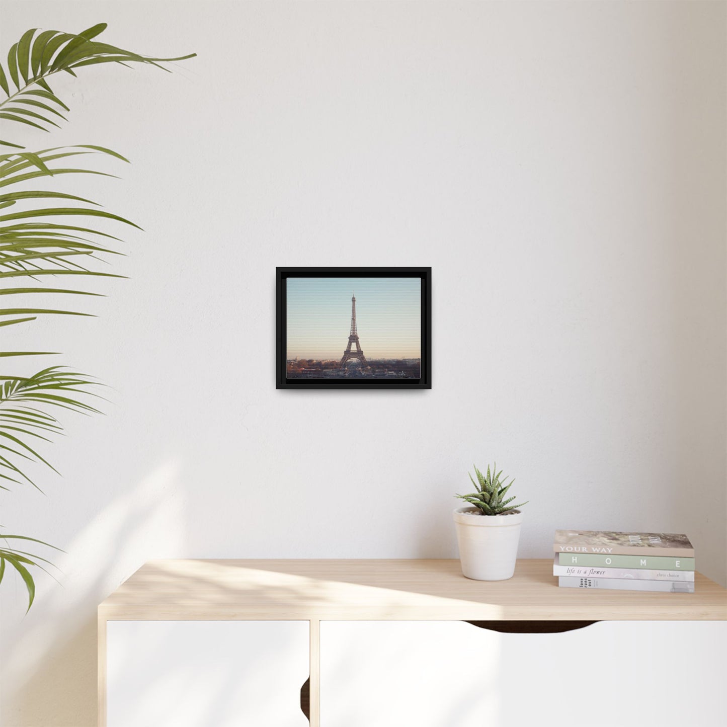 Eiffel Tower Matte Canvas Print - Framed Art for Paris Lovers