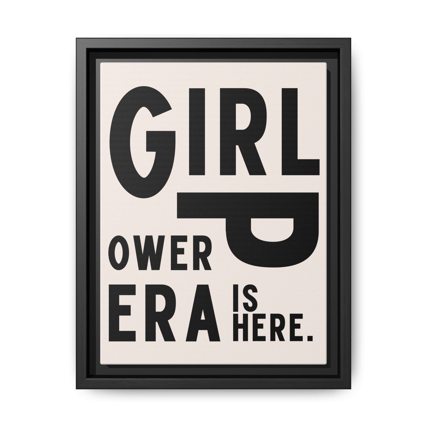 Empowering Girl Power Canvas Wall Art - Multi-Color Framed Print