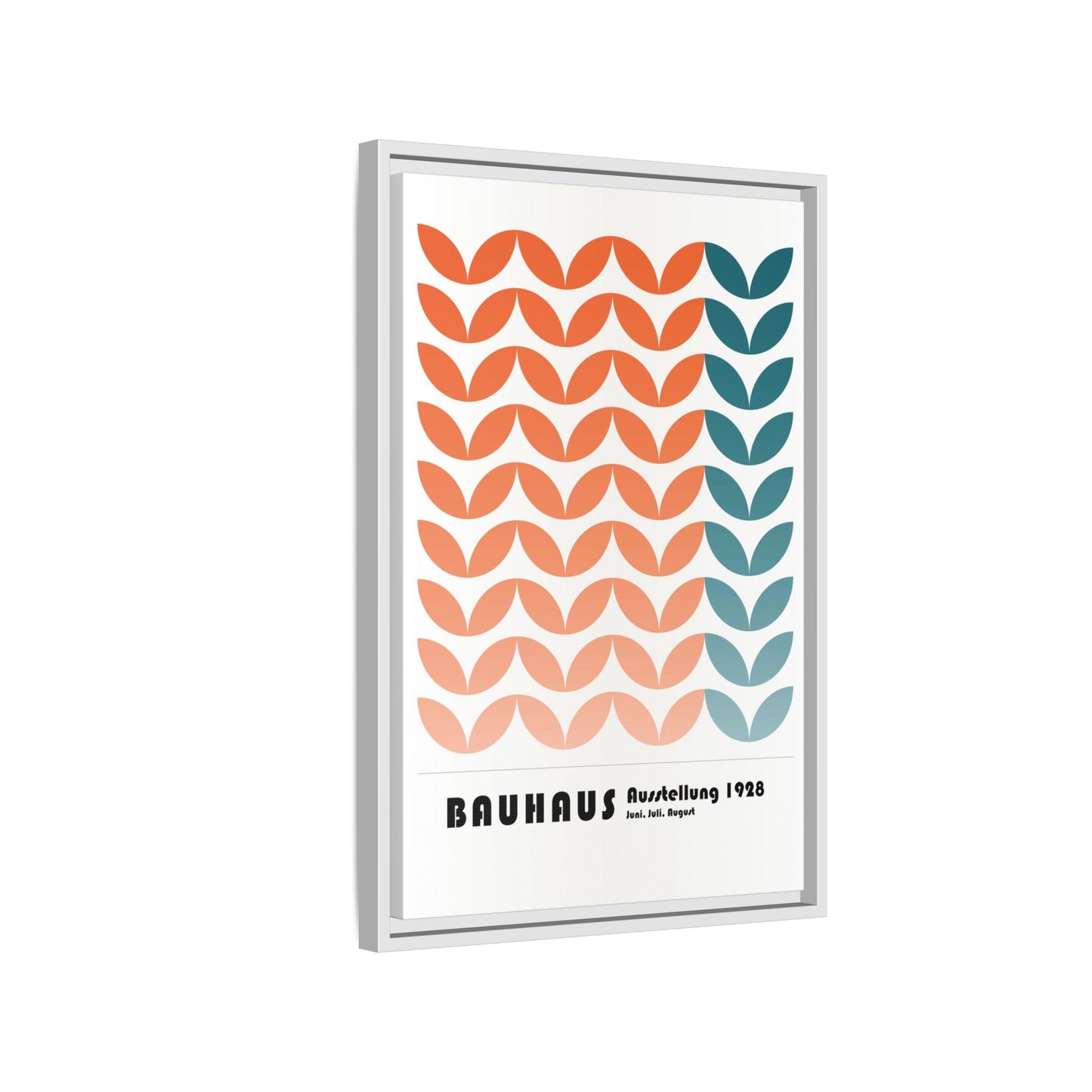 Bauhaus Art Print - Framed Matte Canvas Wall Decor