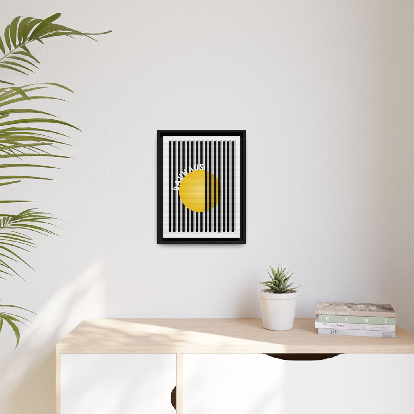 Bauhaus Art Canvas Framed Print - Modern Multi-color Wall Decor