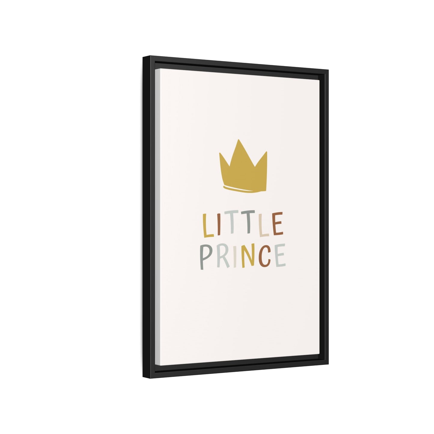 Framed Canvas Art Print, Little Prince Wall Decor, Kids Room Decoration, Nursery Art, Gift for Baby Shower, Toddler Room Aesthetic