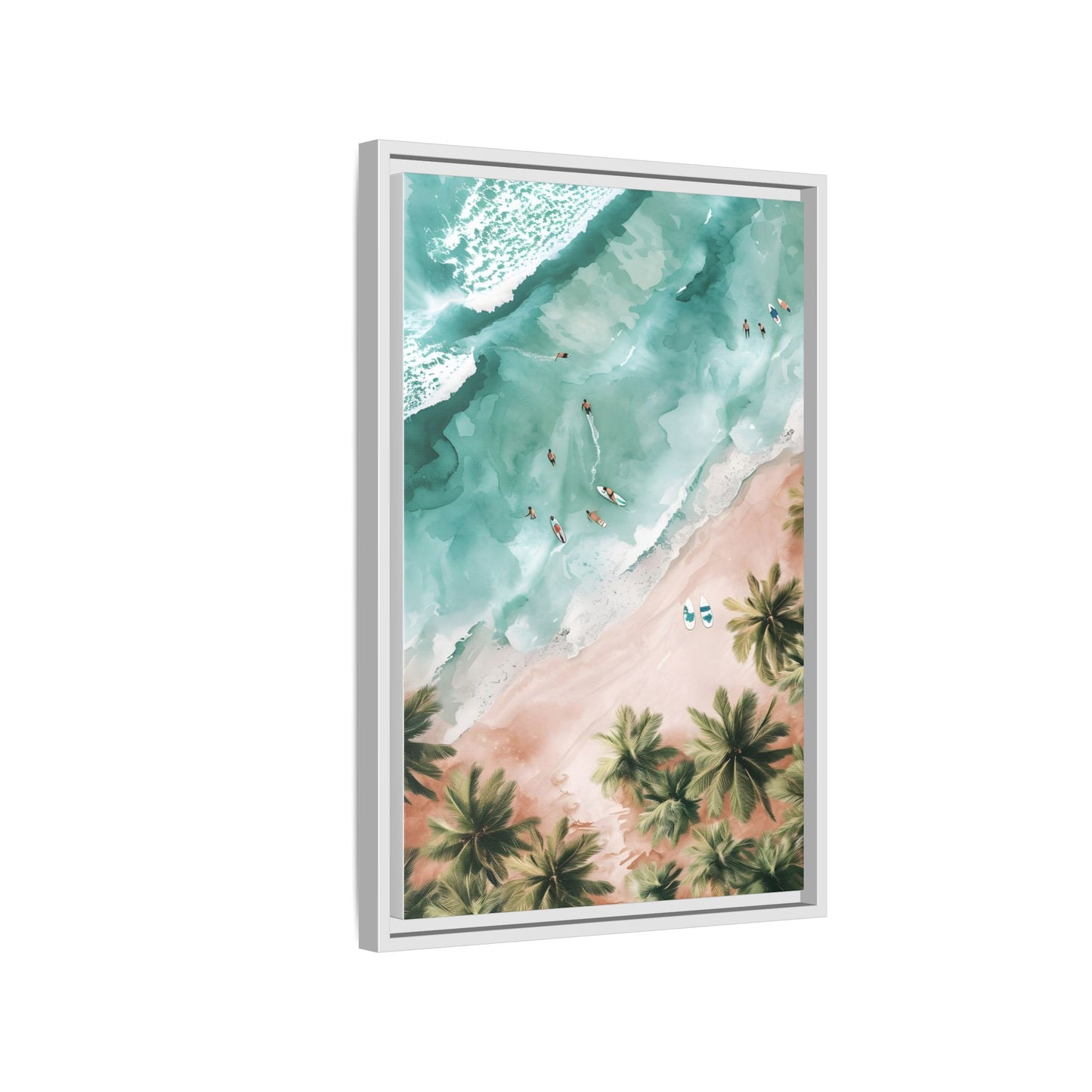 Tropical Wall Art Print, Coastal Decor, Beach Vibes, Framed Art, Summer Aesthetic, Gallery Wall Decoration, Gift for Beach Lovers