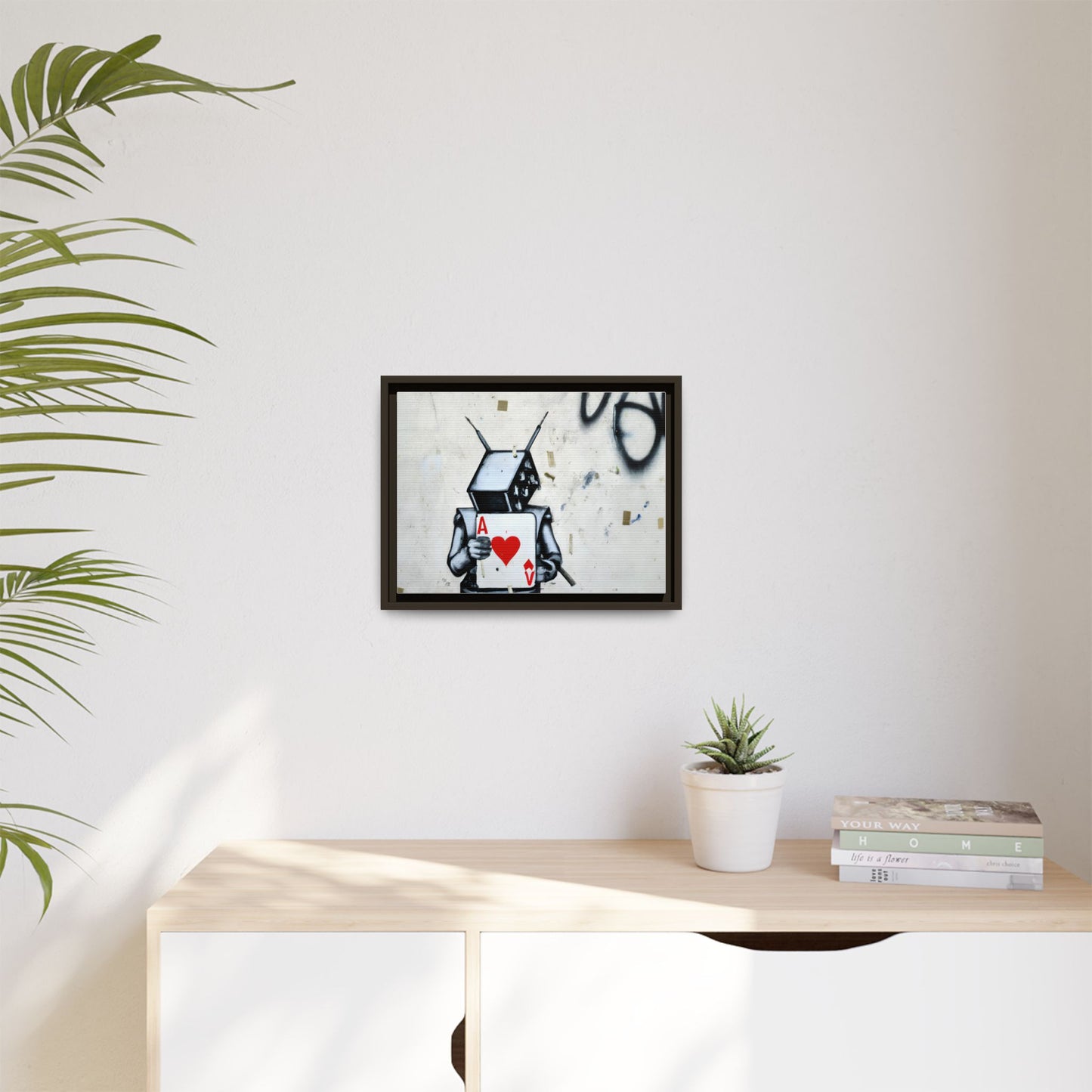 Urban Robot Framed Canvas Art - A♥V Design for Modern Spaces