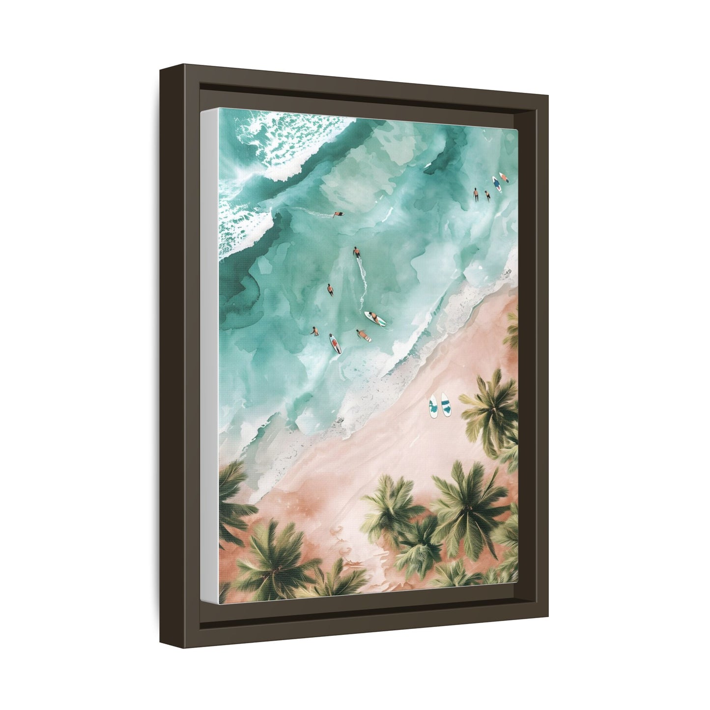 Tropical Wall Art Print, Coastal Decor, Beach Vibes, Framed Art, Summer Aesthetic, Gallery Wall Decoration, Gift for Beach Lovers