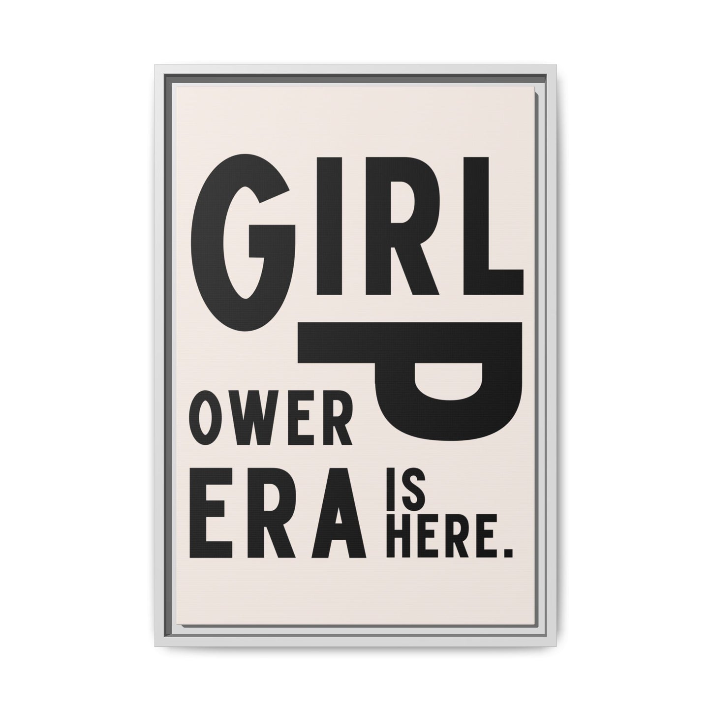 Empowering Girl Power Canvas Wall Art - Multi-Color Framed Print