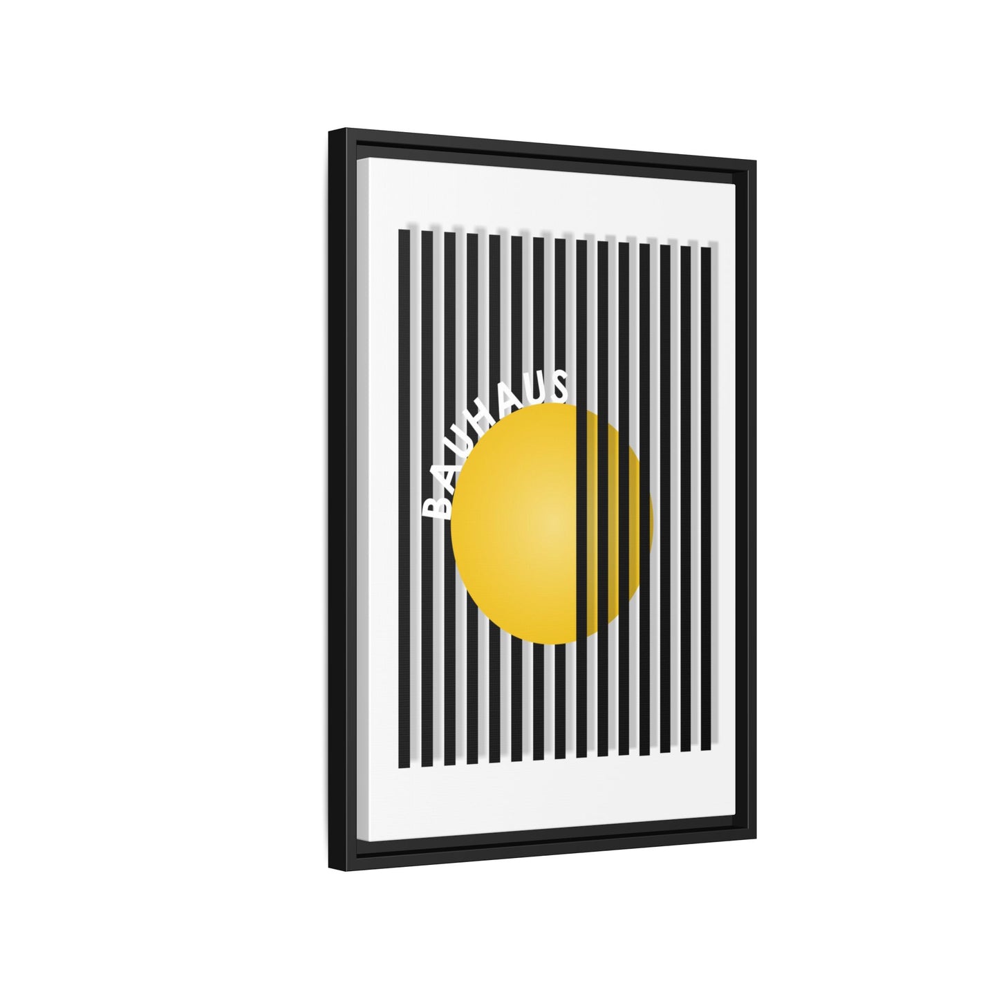 Bauhaus Art Canvas Framed Print - Modern Multi-color Wall Decor