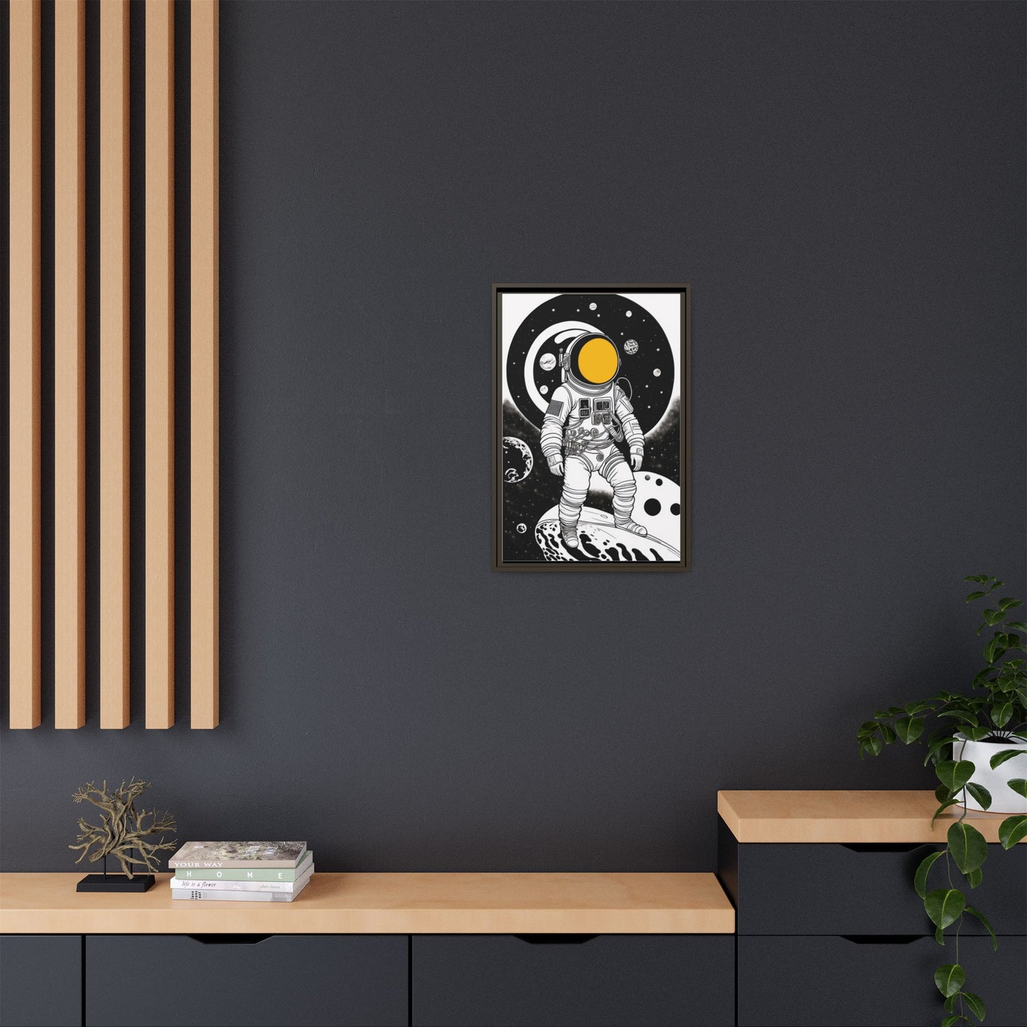 Astronaut Canvas Print, Cosmic Wall Art, Space Decor for Kids, Modern Home Decoration, Gift for Space Enthusiasts, Unique Astronaut Wall Art