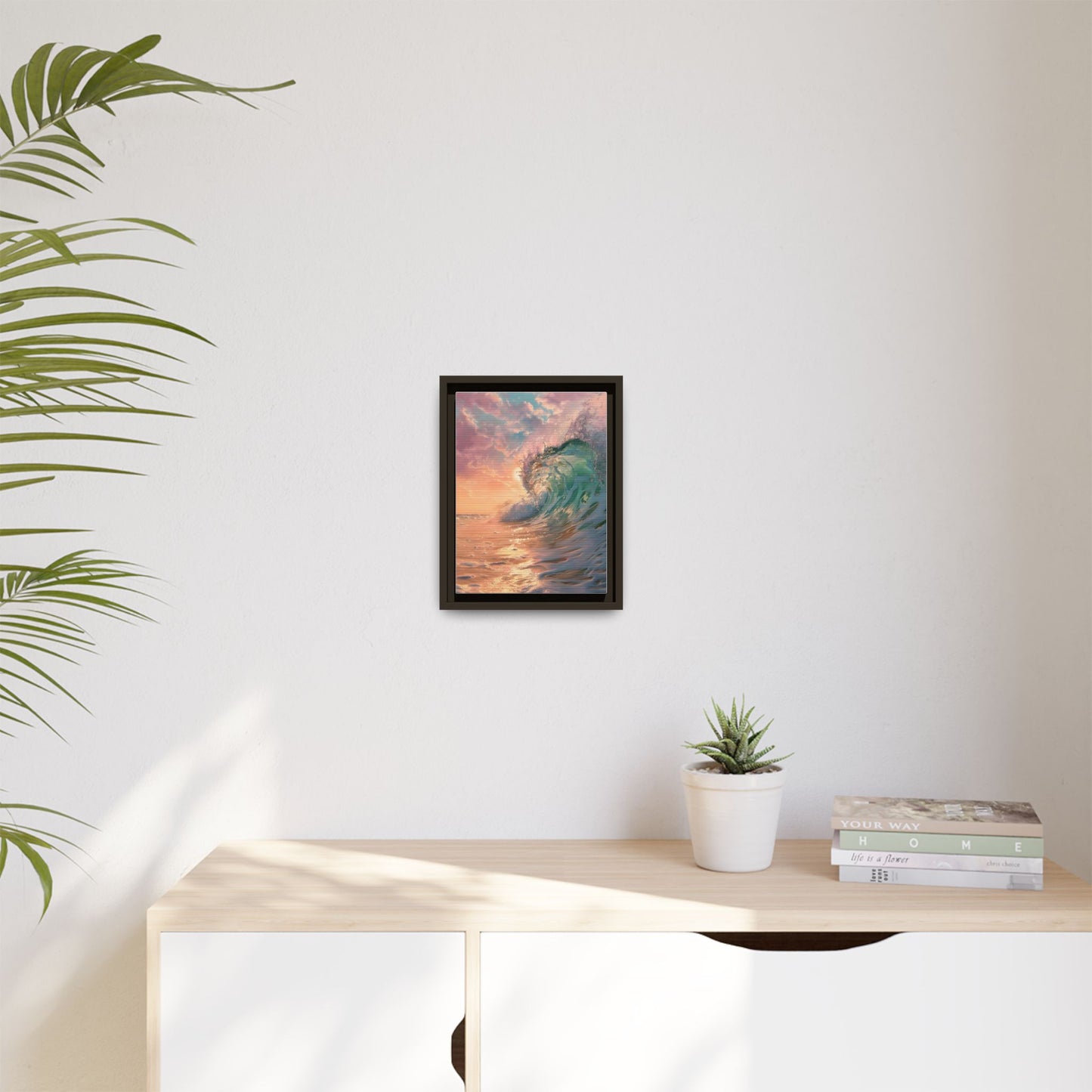 Ocean Wave Framed Canvas Print