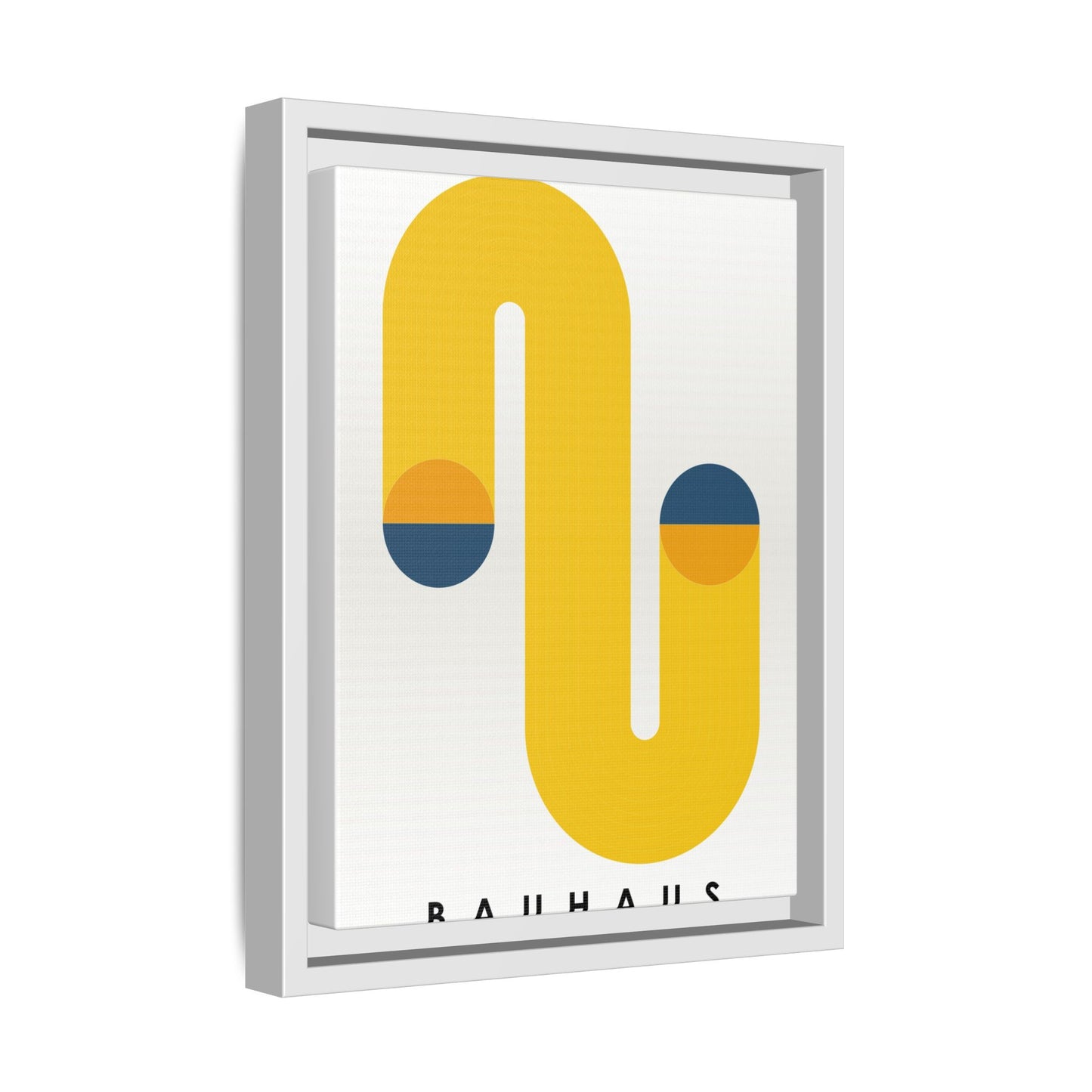 Bauhaus-Inspired Framed Matte Canvas Art - Modern Wall Decor