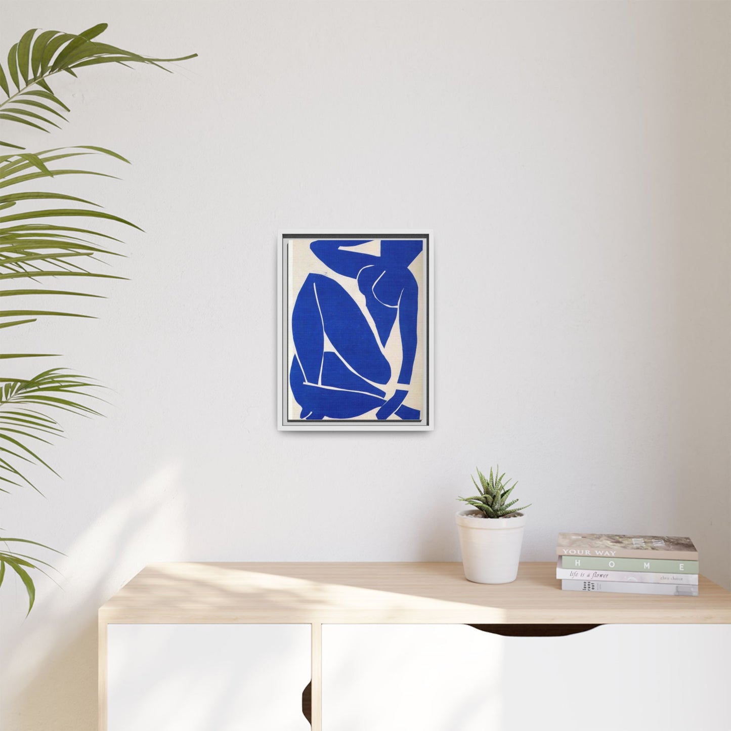 Framed Abstract Art Print, Modern Canvas Decor, Boho Home Wall Art, Unique Gift for Art Lovers, Stylish Living Room Decoration