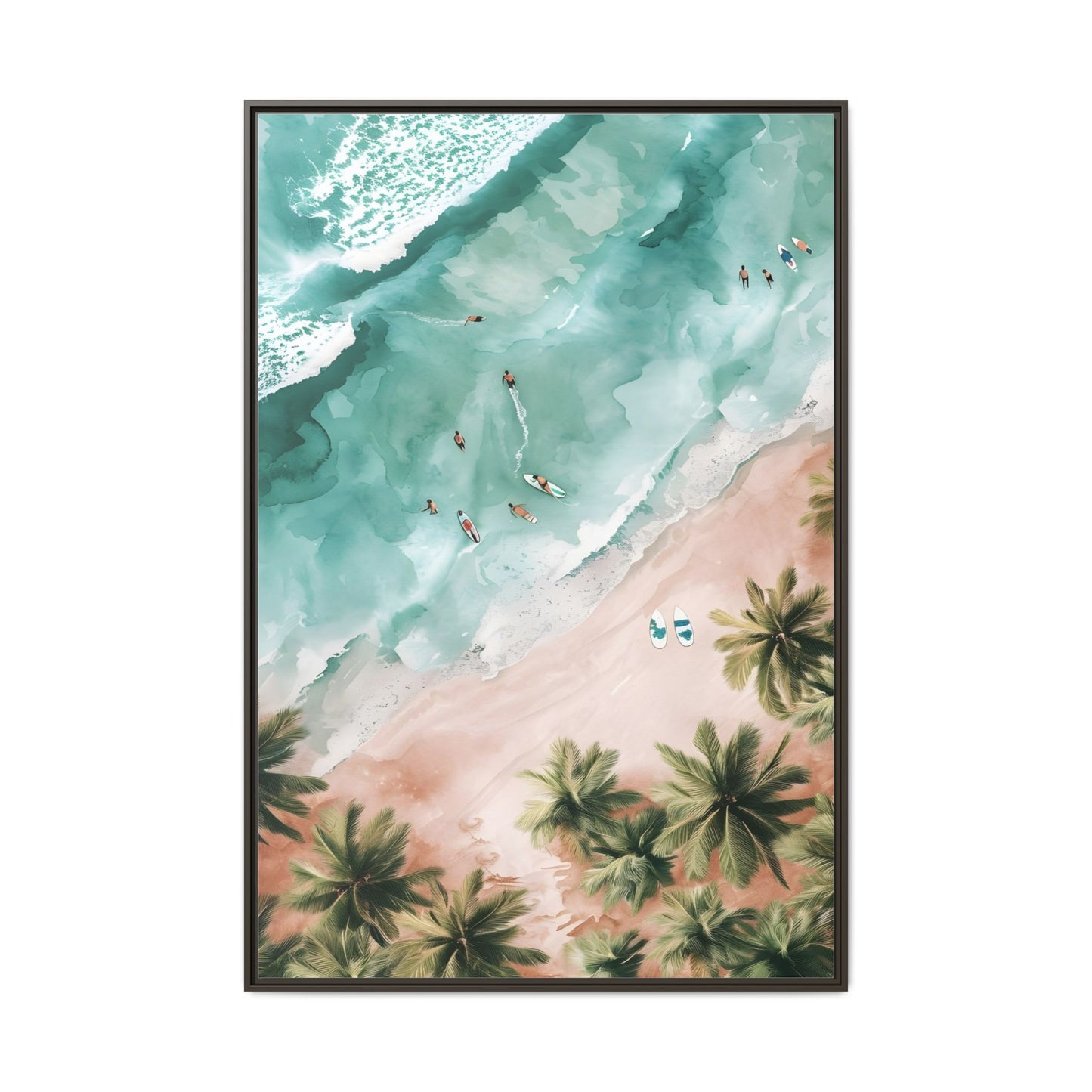 Tropical Wall Art Print, Coastal Decor, Beach Vibes, Framed Art, Summer Aesthetic, Gallery Wall Decoration, Gift for Beach Lovers
