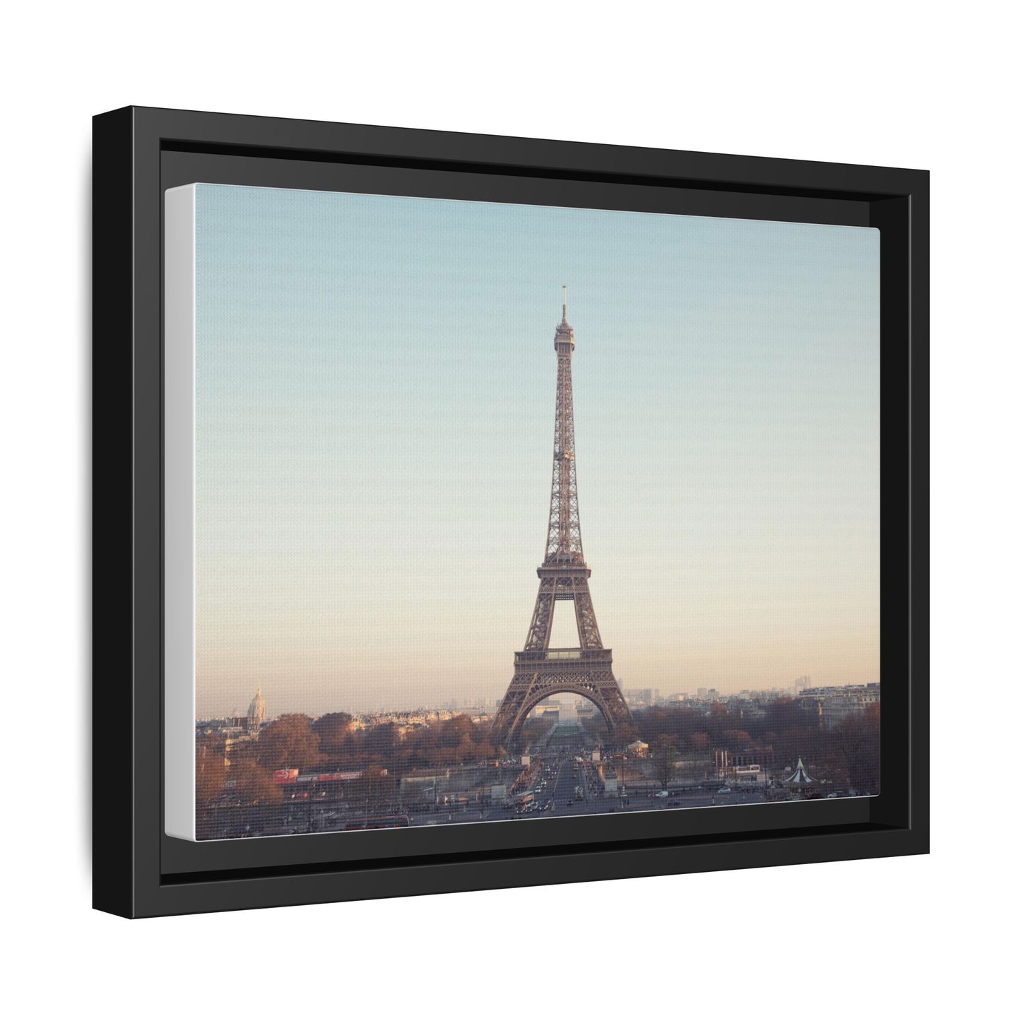 Eiffel Tower Matte Canvas Print - Framed Art for Paris Lovers