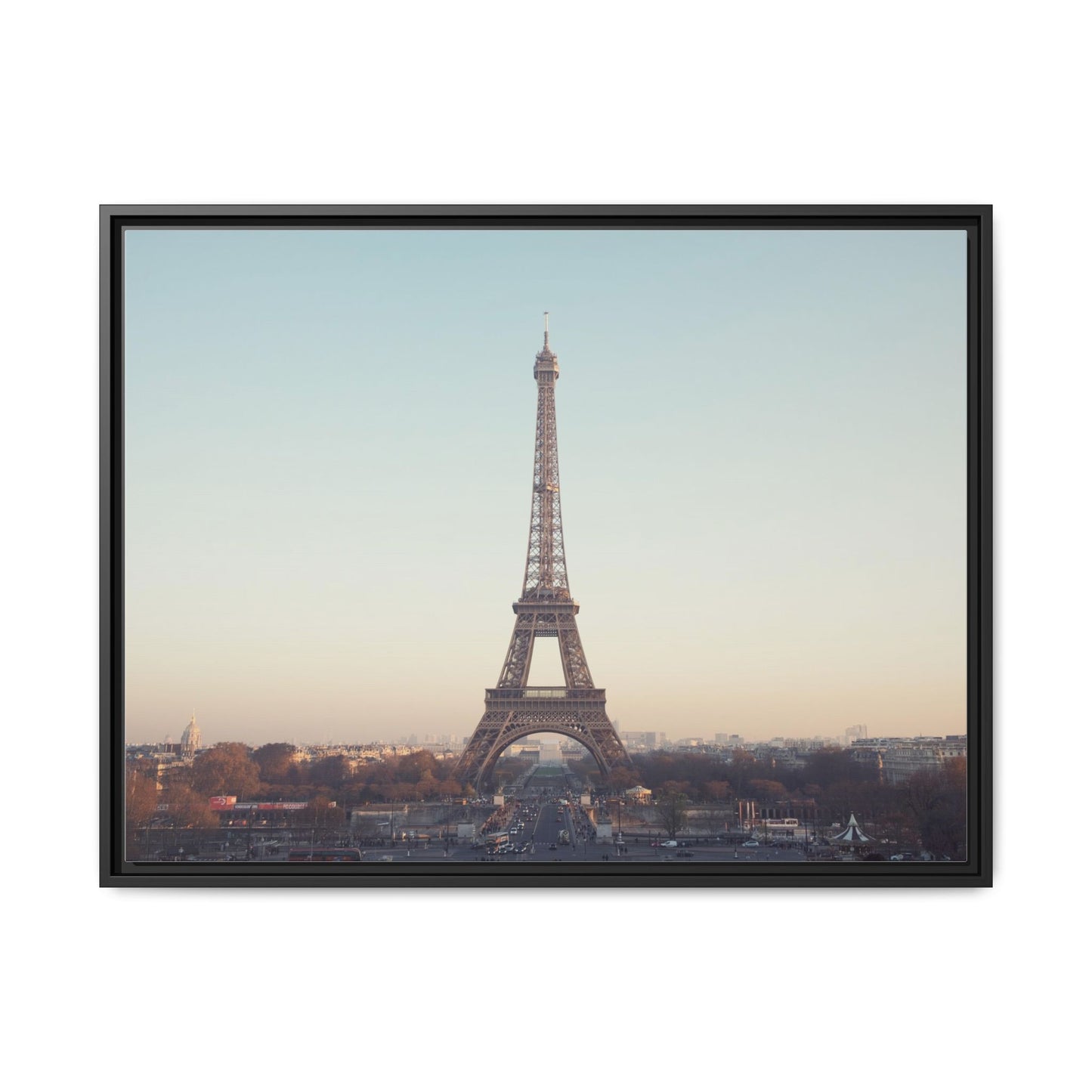Eiffel Tower Matte Canvas Print - Framed Art for Paris Lovers