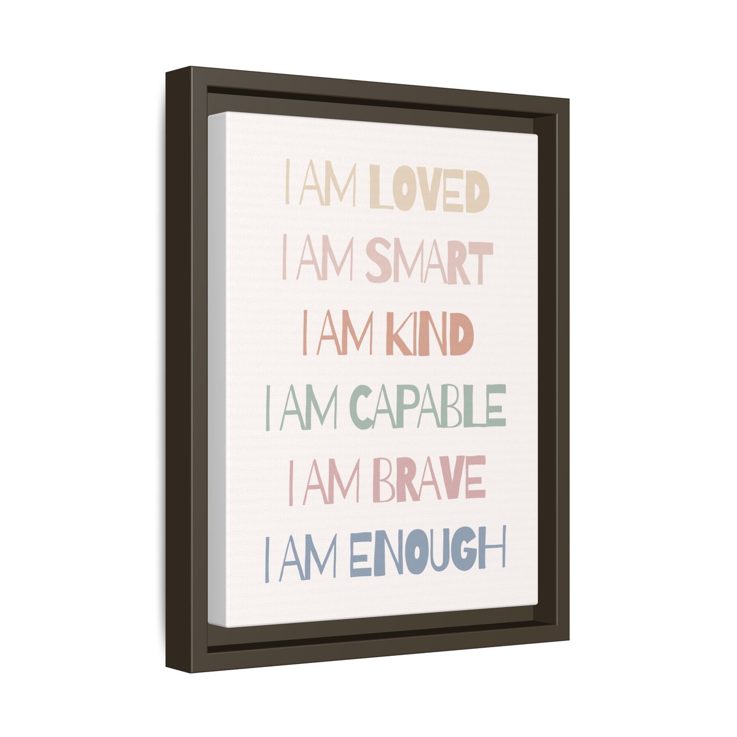 Inspirational Wall Art Print, Positive Affirmation Decor, Mindfulness Gift, Motivational Artwork, Home Office Wall Decor, Uplifting Canvas