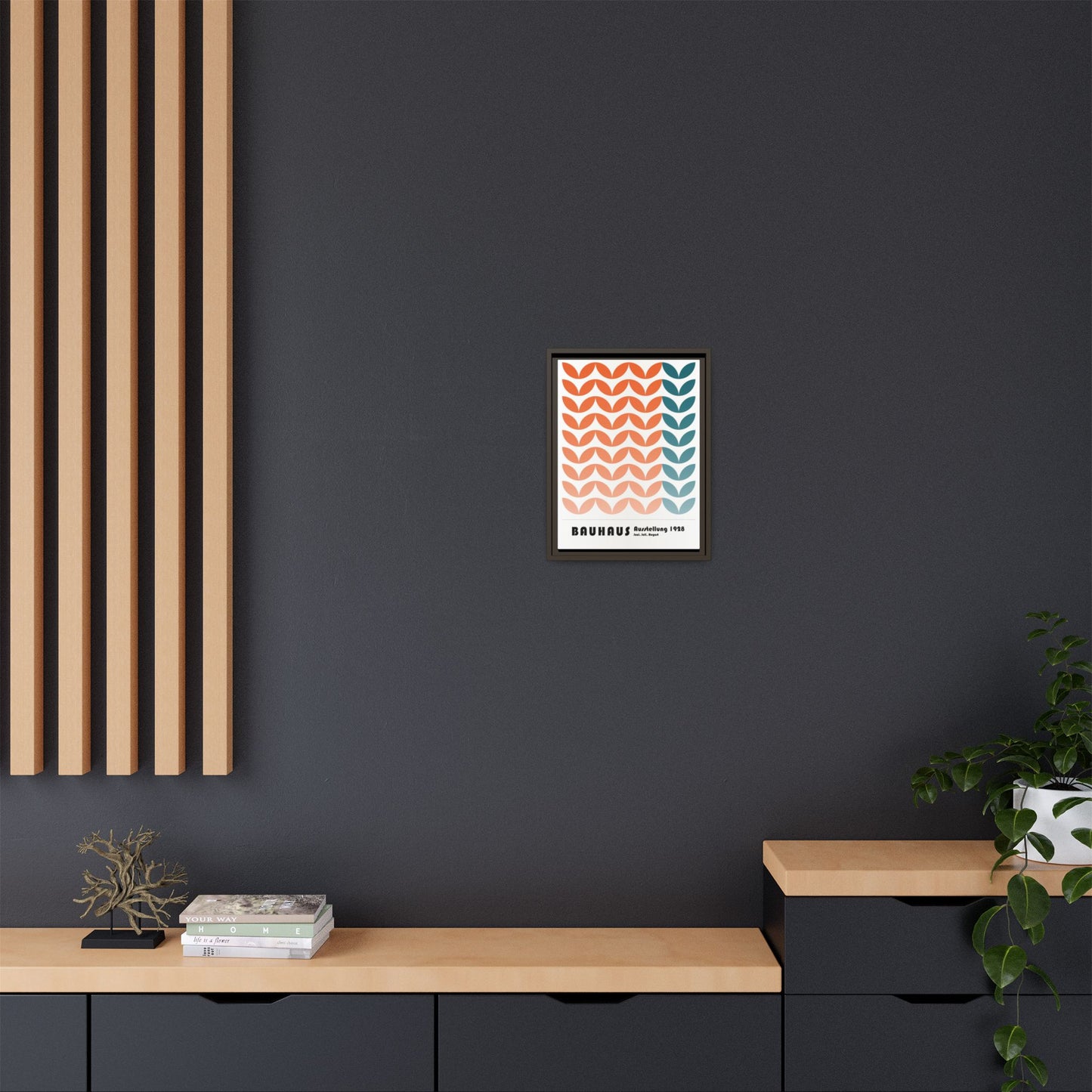 Bauhaus Art Print - Framed Matte Canvas Wall Decor