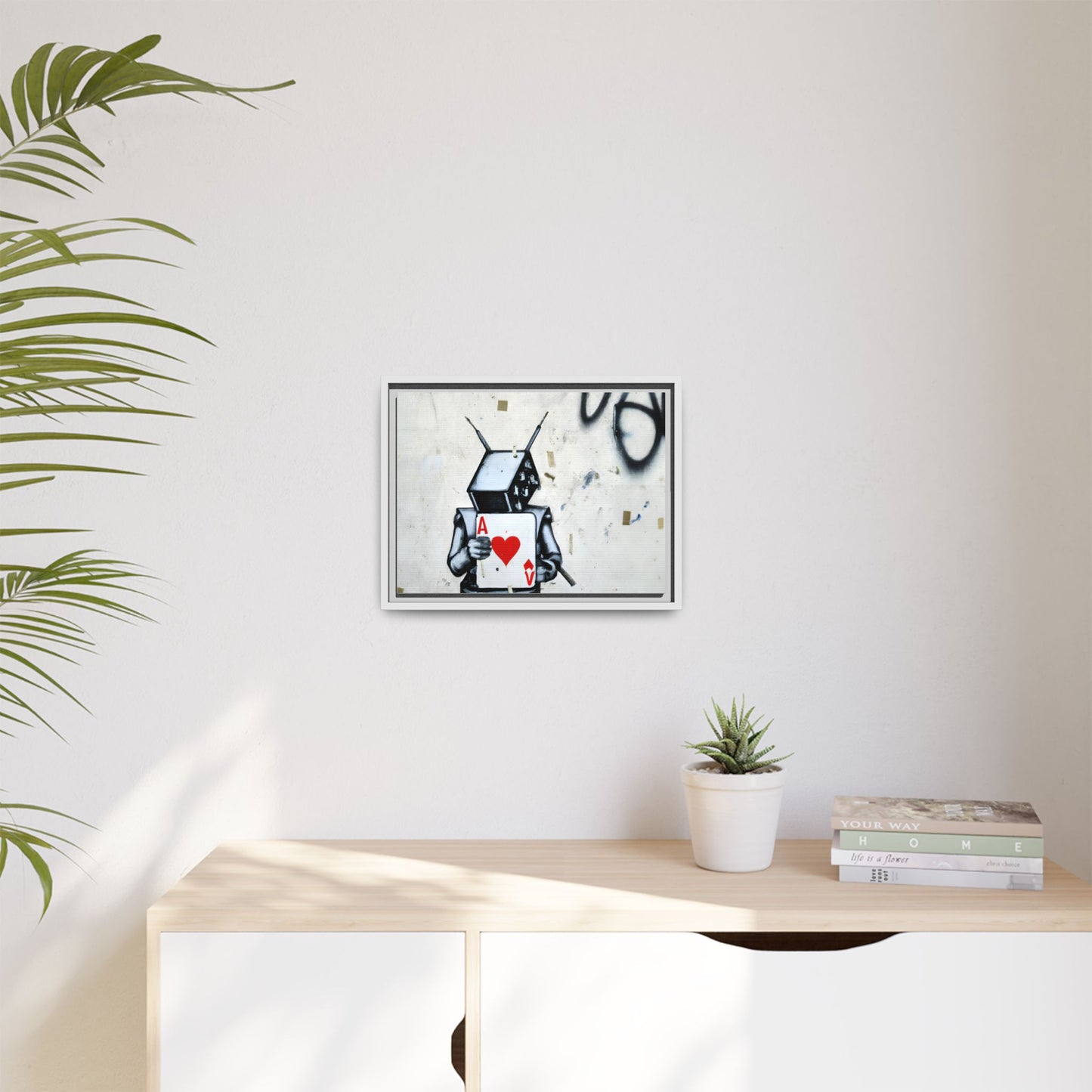 Urban Robot Framed Canvas Art - A♥V Design for Modern Spaces