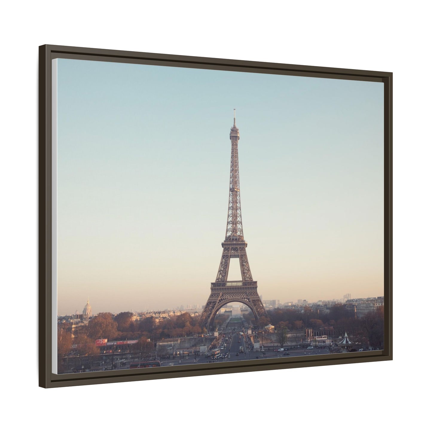 Eiffel Tower Matte Canvas Print - Framed Art for Paris Lovers