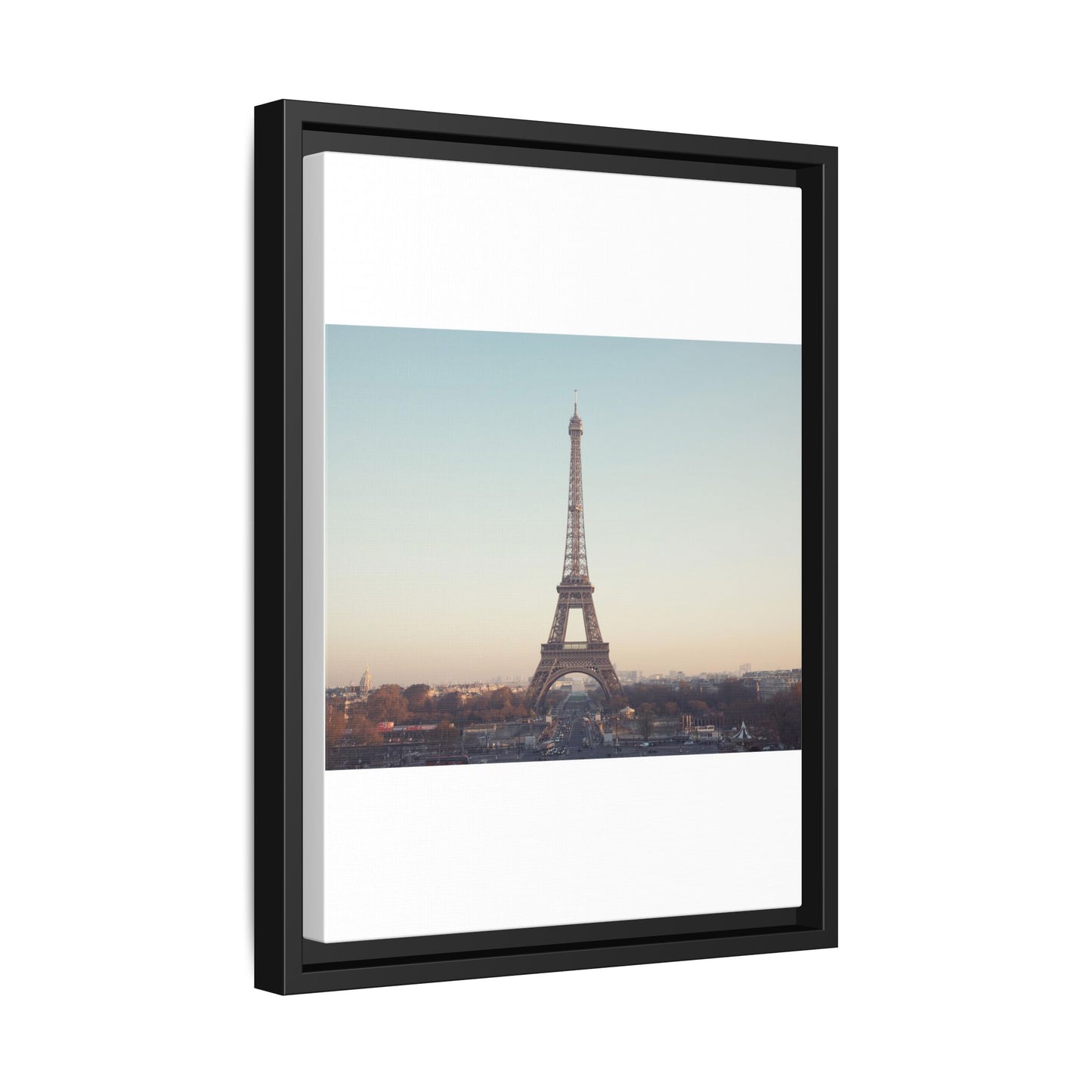 Eiffel Tower Matte Canvas Print - Framed Art for Paris Lovers