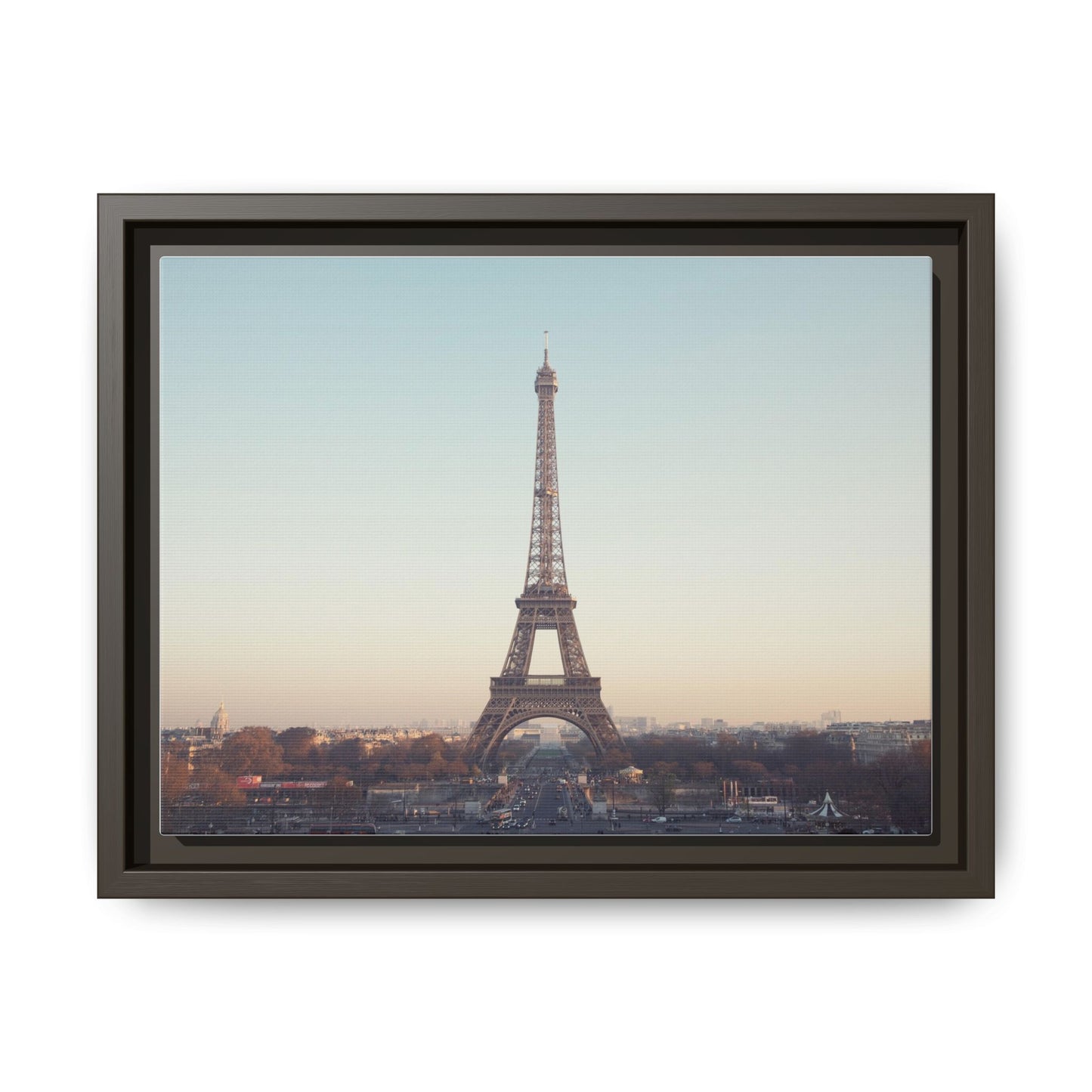 Eiffel Tower Matte Canvas Print - Framed Art for Paris Lovers