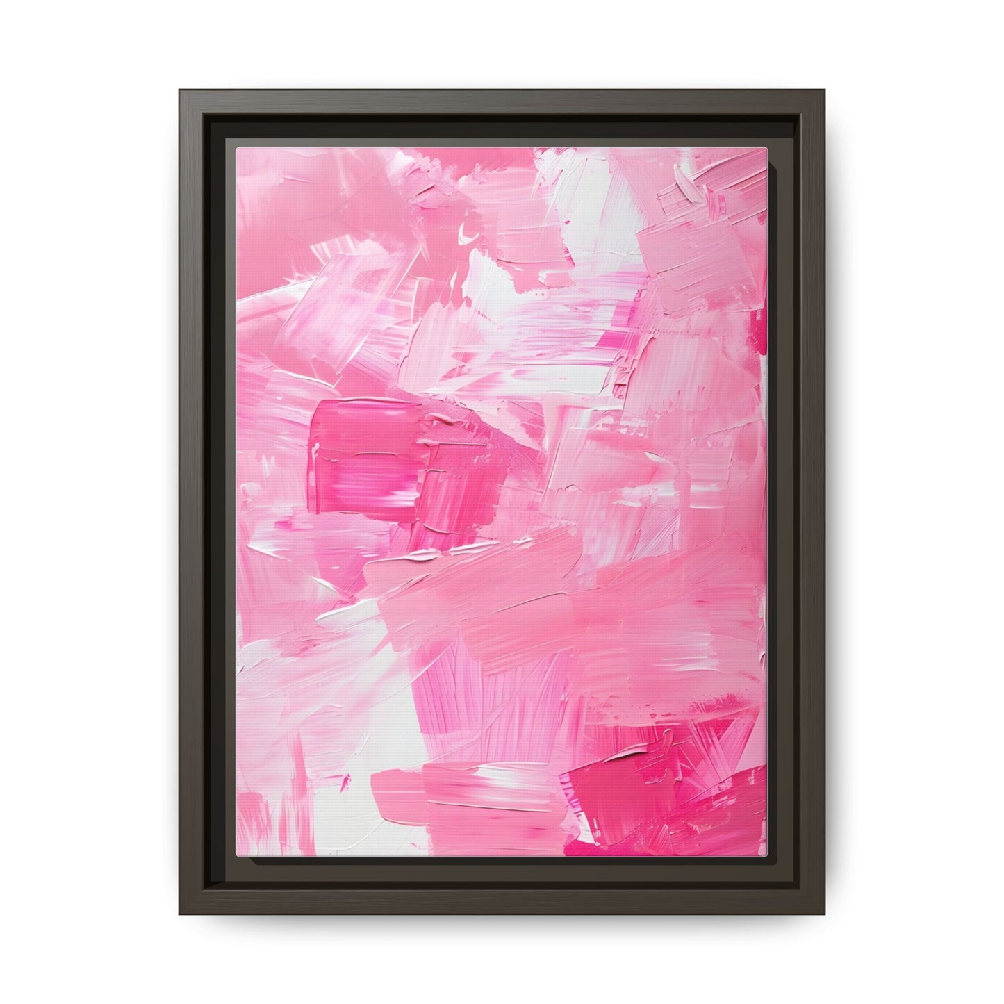 Framed Abstract Art Print, Modern Wall Decor for Home, Office, Pink Canvas, Chic Decor, Birthday Gift, Unique Artwork