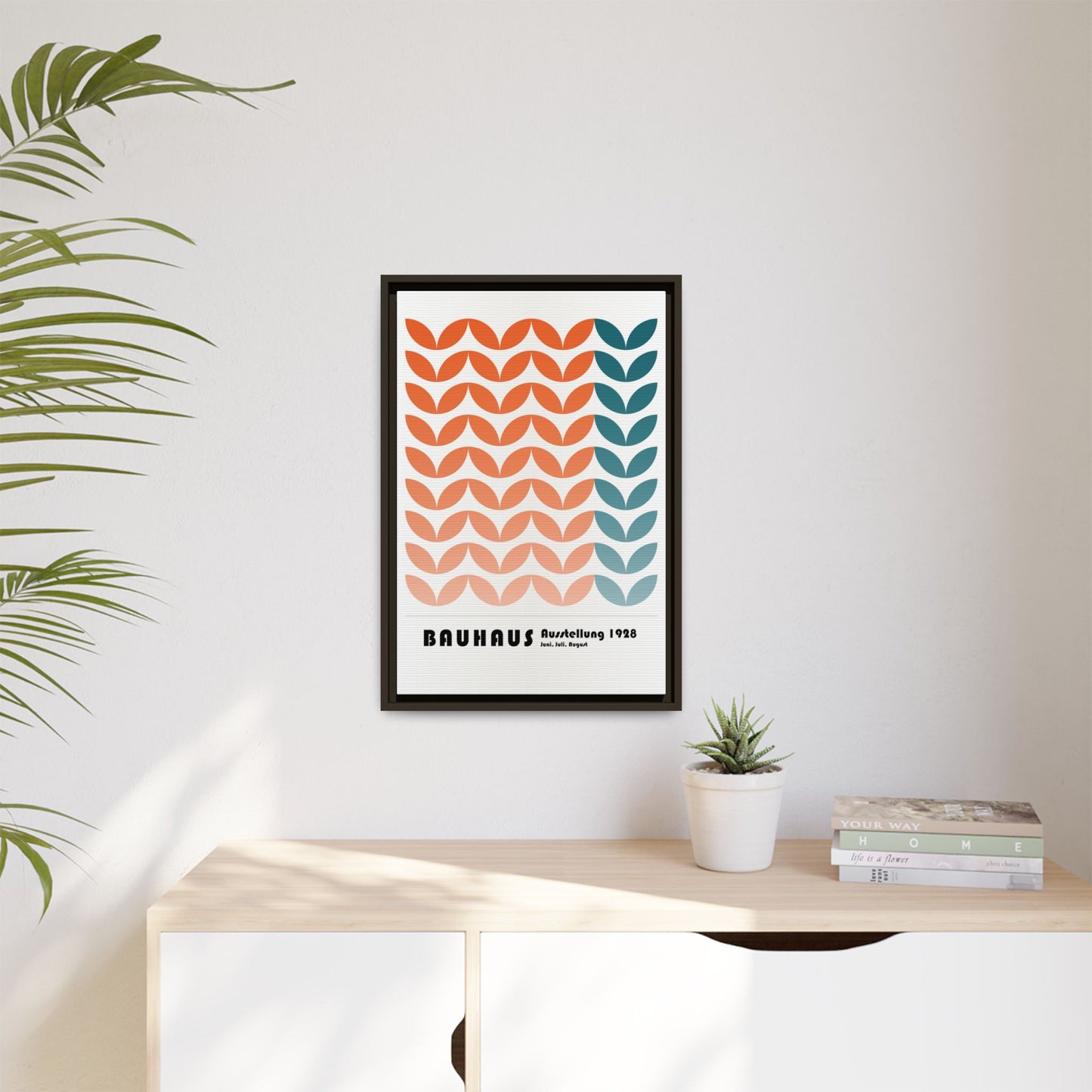 Bauhaus Art Print - Framed Matte Canvas Wall Decor