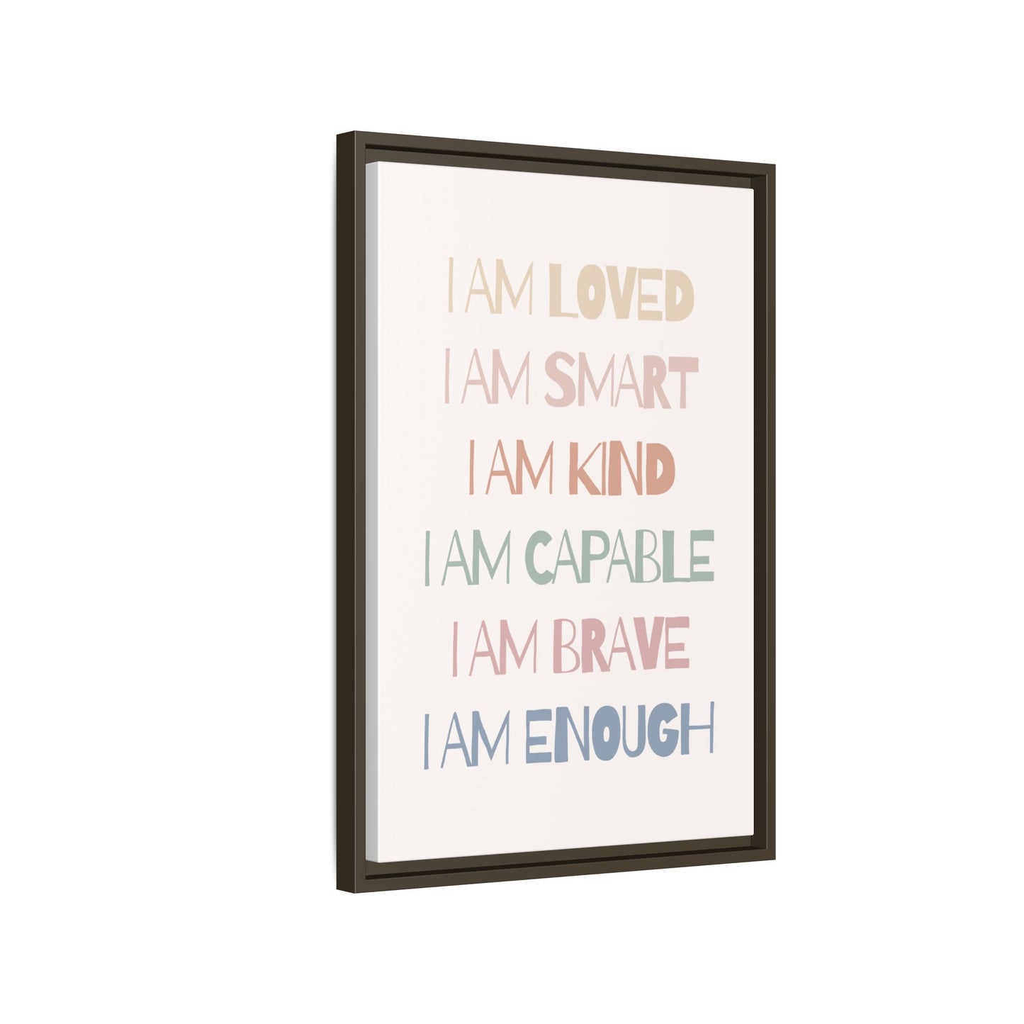 Inspirational Wall Art Print, Positive Affirmation Decor, Mindfulness Gift, Motivational Artwork, Home Office Wall Decor, Uplifting Canvas