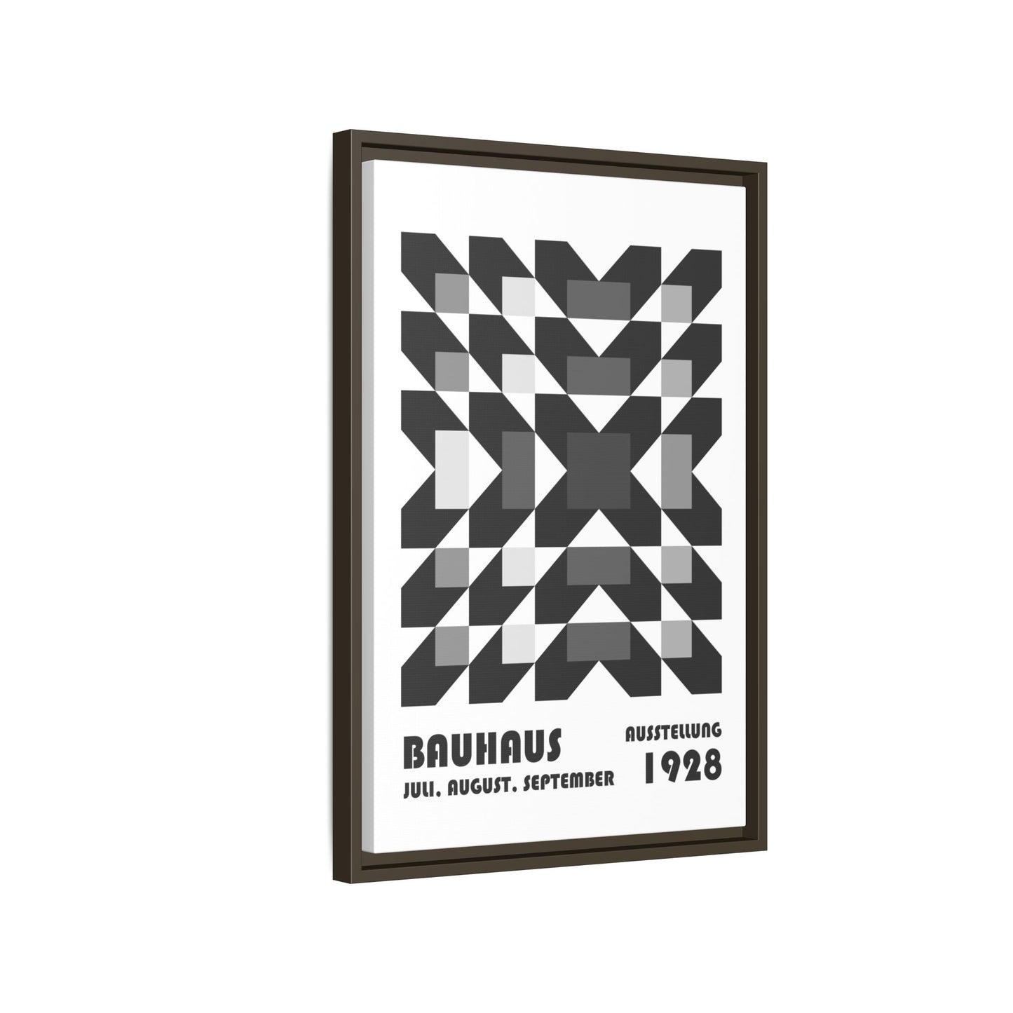 Bauhaus Abstract Framed Canvas Art - Modern Wall Decor for Design Lovers