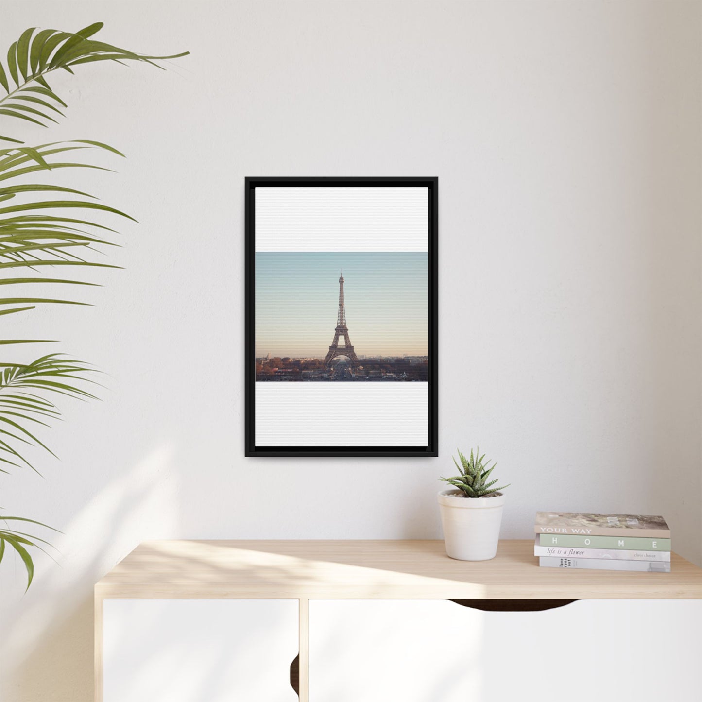 Eiffel Tower Matte Canvas Print - Framed Art for Paris Lovers