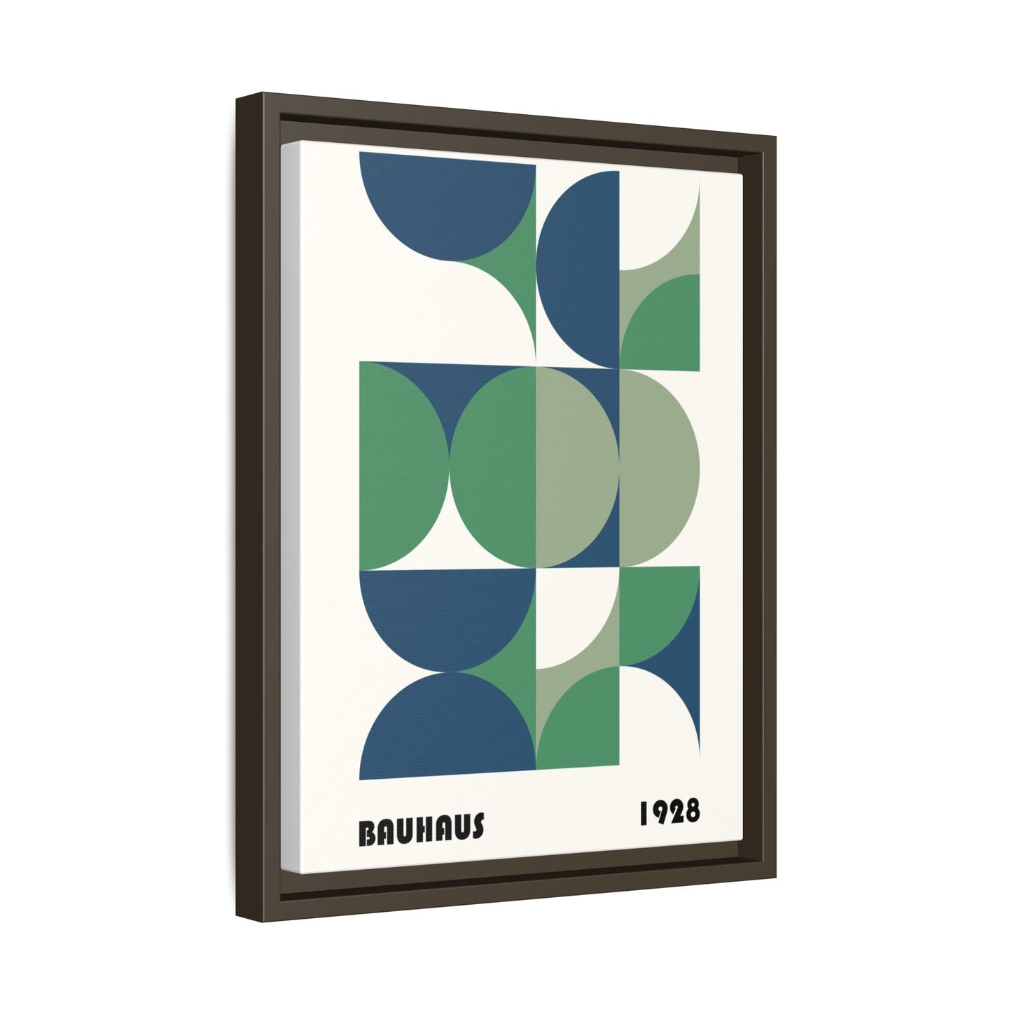Modern Geometric Wall Art Print - Framed Multi-Color Canvas