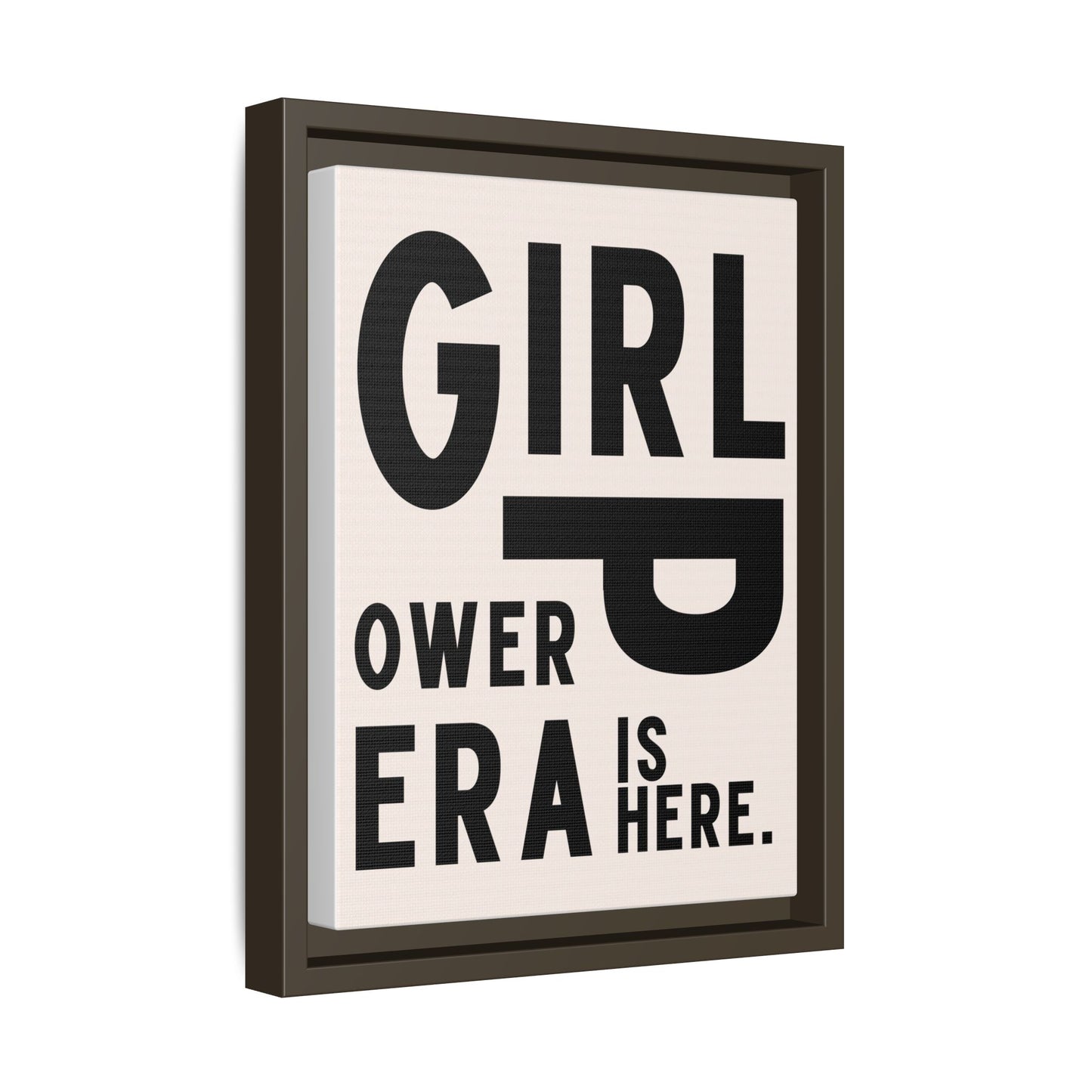 Empowering Girl Power Canvas Wall Art - Multi-Color Framed Print