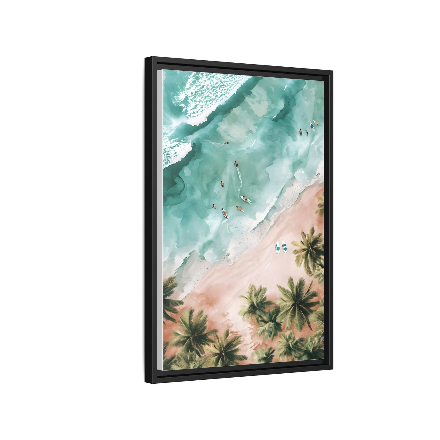 Tropical Wall Art Print, Coastal Decor, Beach Vibes, Framed Art, Summer Aesthetic, Gallery Wall Decoration, Gift for Beach Lovers
