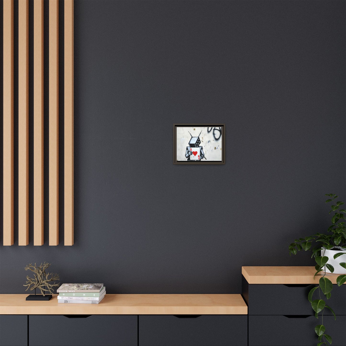 Urban Robot Framed Canvas Art - A♥V Design for Modern Spaces