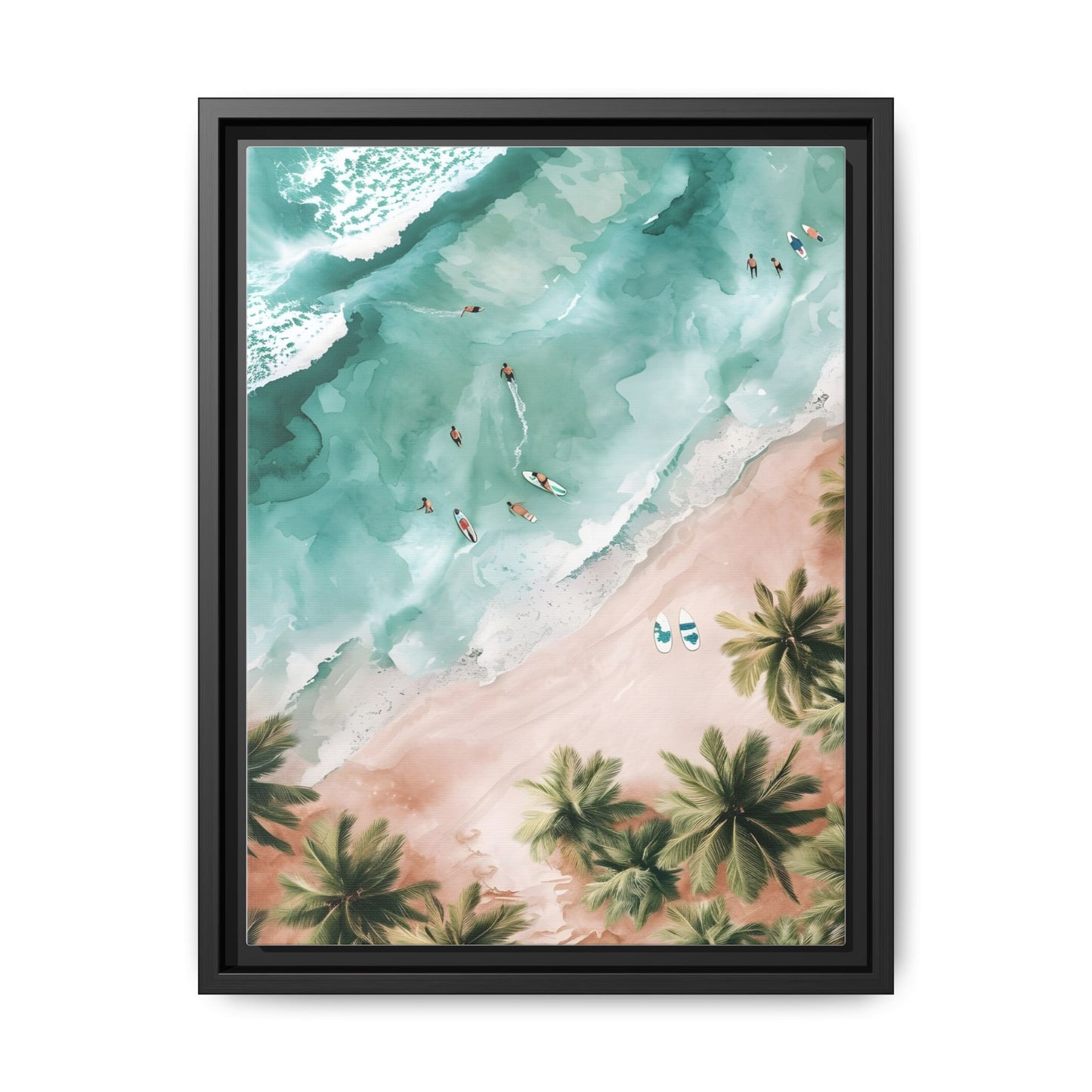 Tropical Wall Art Print, Coastal Decor, Beach Vibes, Framed Art, Summer Aesthetic, Gallery Wall Decoration, Gift for Beach Lovers