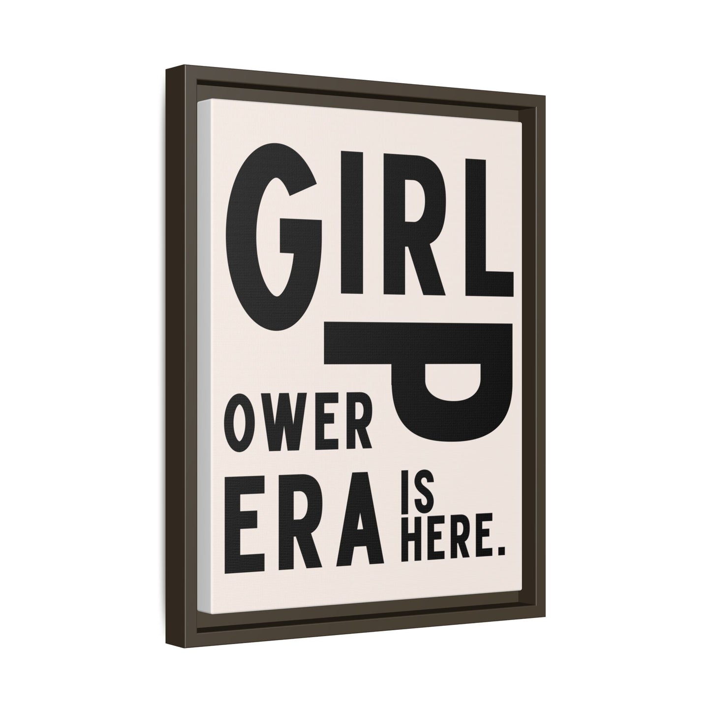 Empowering Girl Power Canvas Wall Art - Multi-Color Framed Print