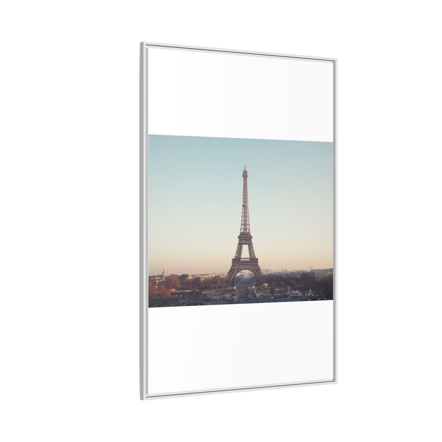 Eiffel Tower Matte Canvas Print - Framed Art for Paris Lovers