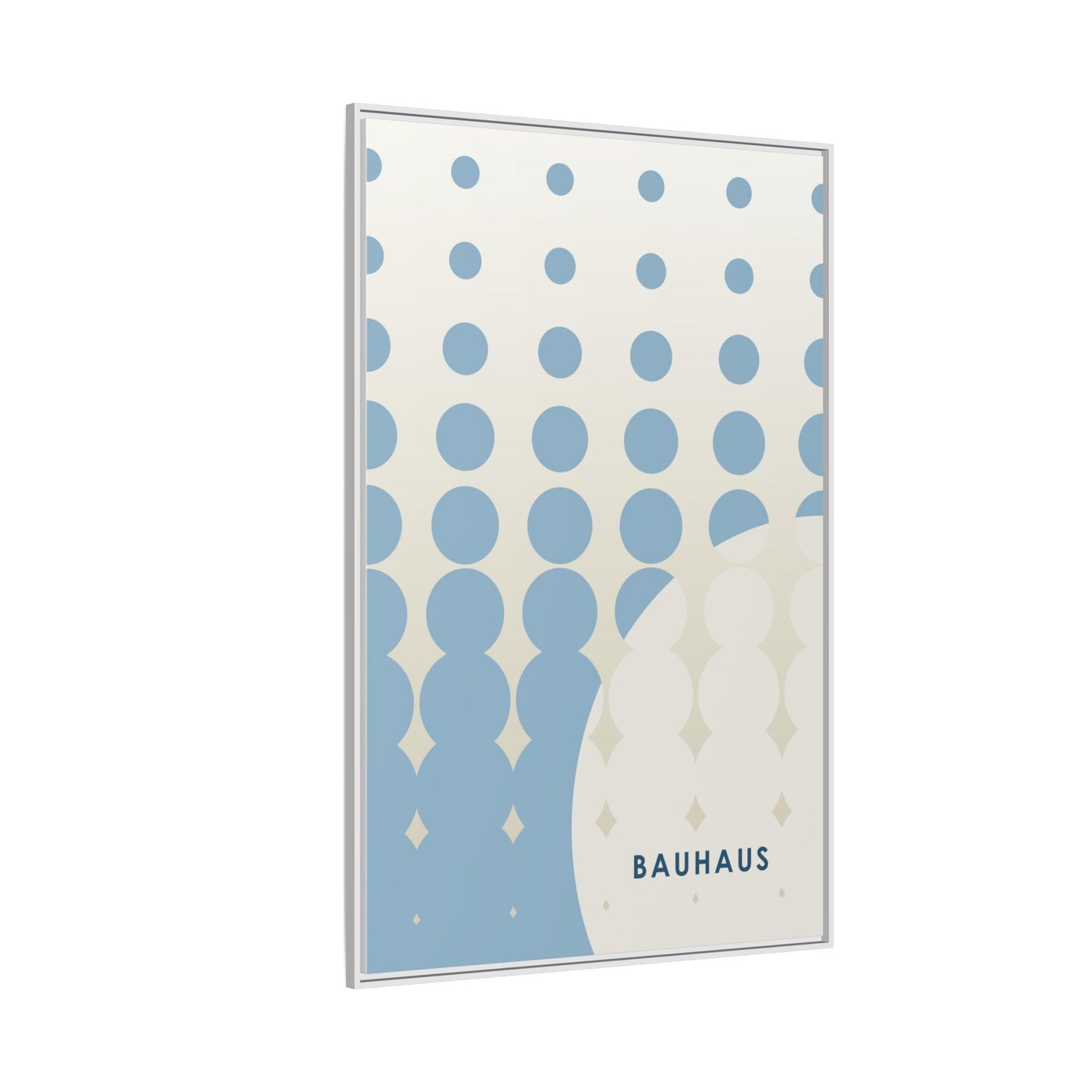 Bauhaus Abstract Framed Matte Canvas Wall Art - Modern Home Decor