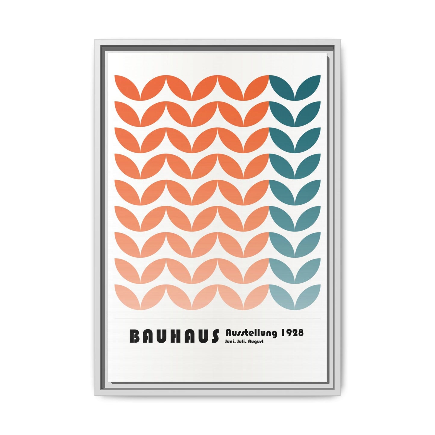 Bauhaus Art Print - Framed Matte Canvas Wall Decor