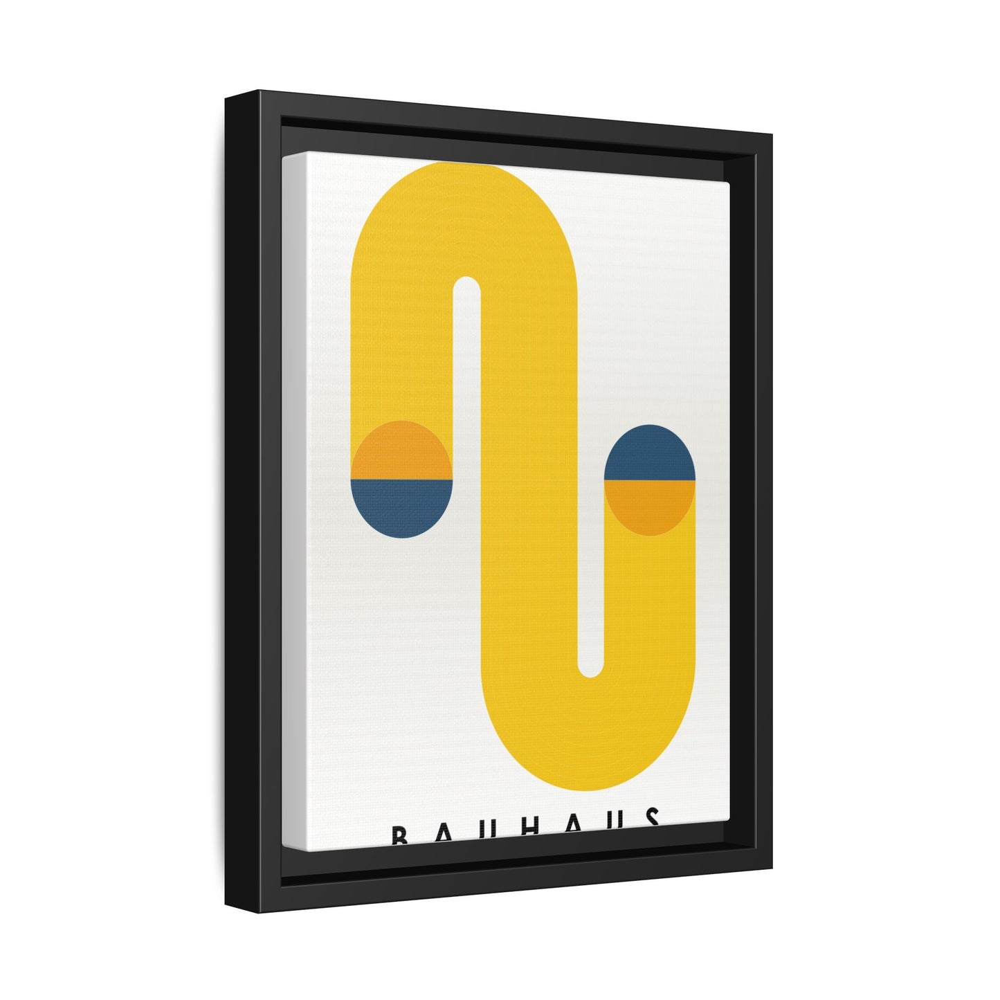 Bauhaus-Inspired Framed Matte Canvas Art - Modern Wall Decor