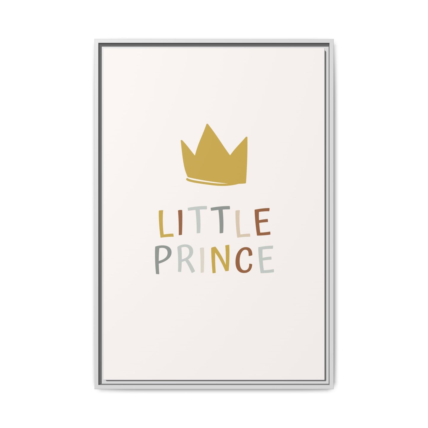 Framed Canvas Art Print, Little Prince Wall Decor, Kids Room Decoration, Nursery Art, Gift for Baby Shower, Toddler Room Aesthetic