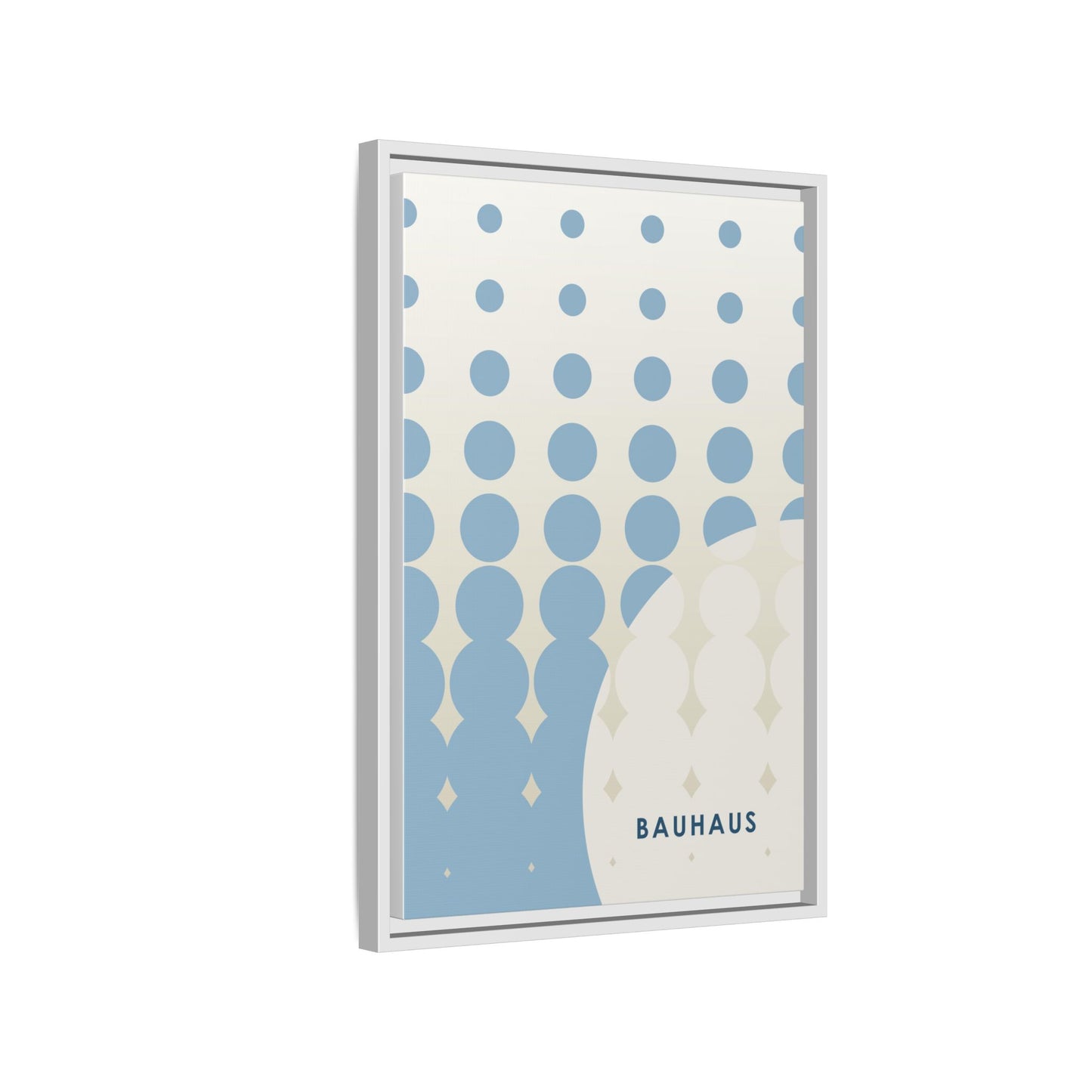 Bauhaus Abstract Framed Matte Canvas Wall Art - Modern Home Decor