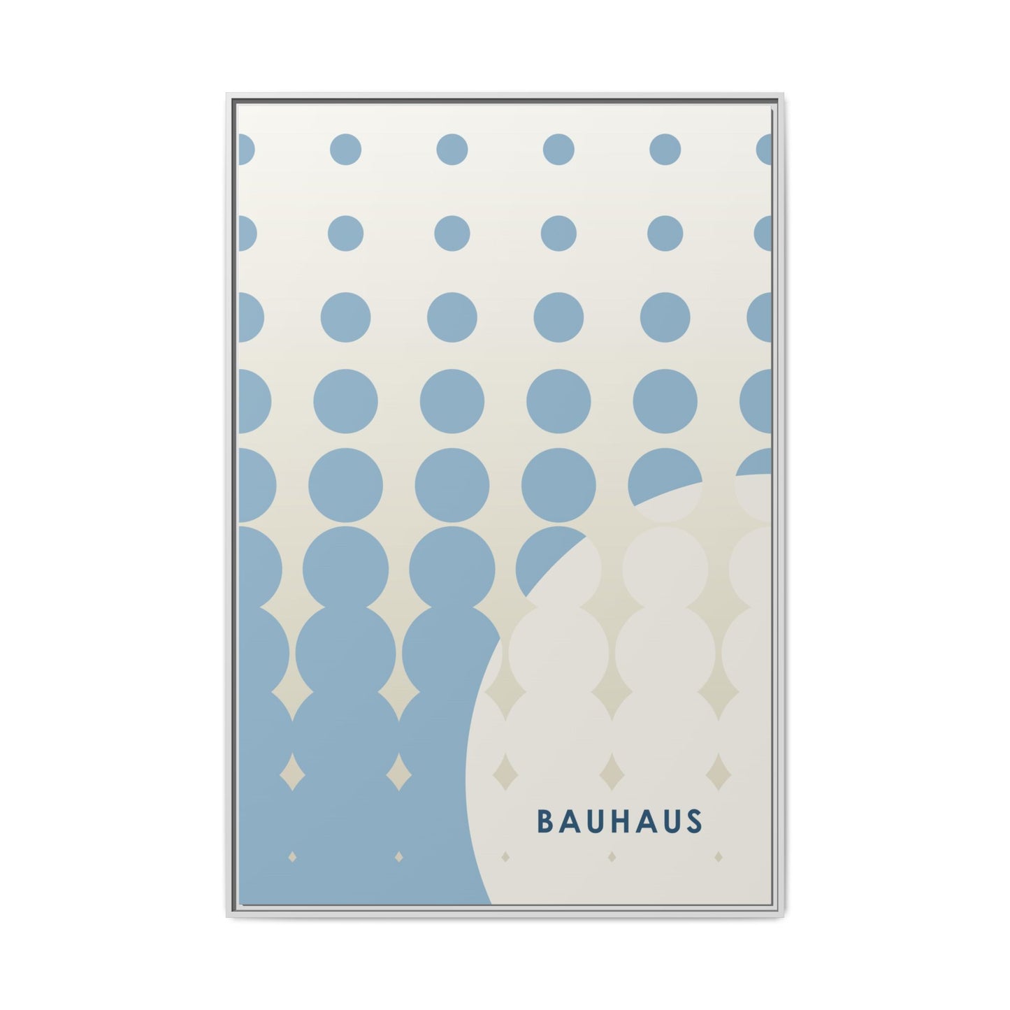 Bauhaus Abstract Framed Matte Canvas Wall Art - Modern Home Decor